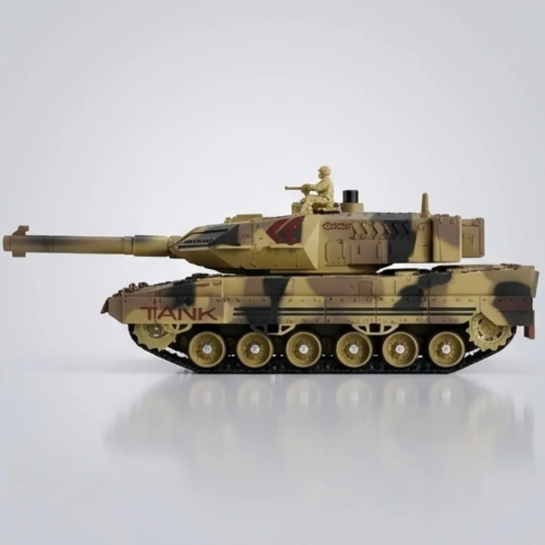Remote Control Military RC Tank with Bullets, Spray & Lights – Rechargeable War Toy – spray lights for kids