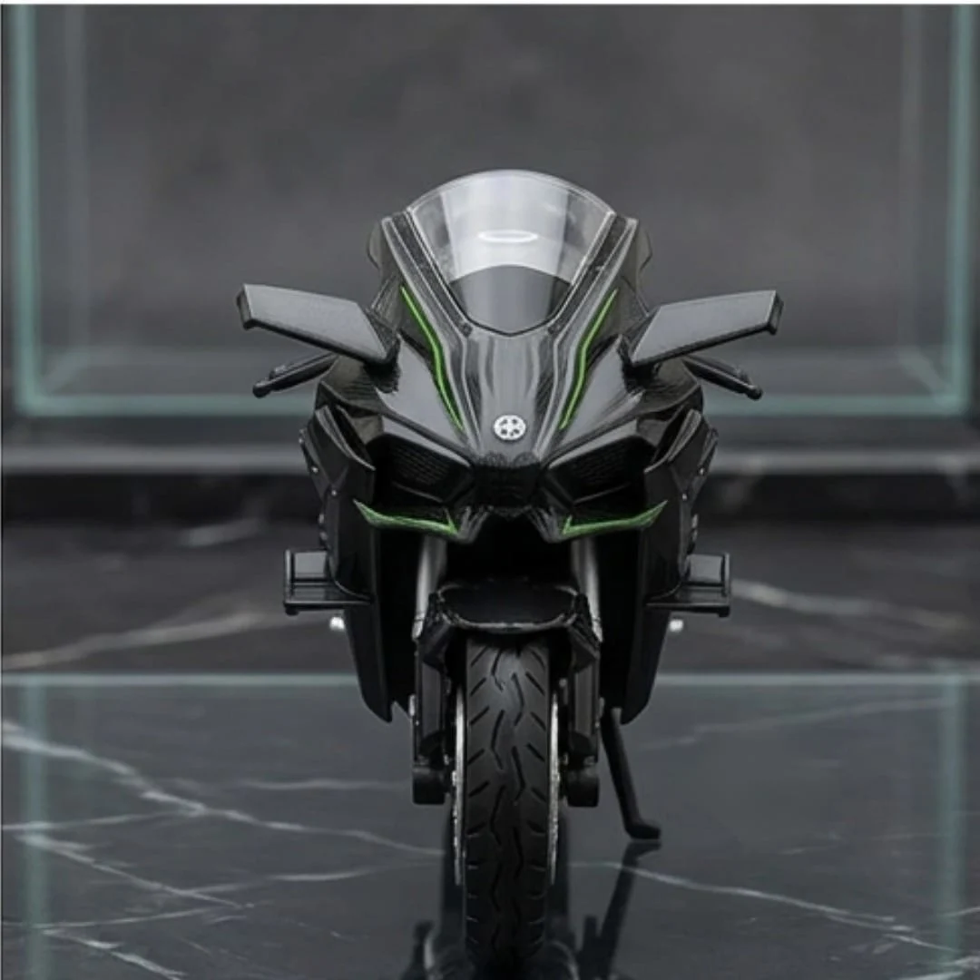 Scale Kawasaki Ninja Die Cast 1:9 Alloy Metal Bike Model Toy – kawasaki ninja bike model