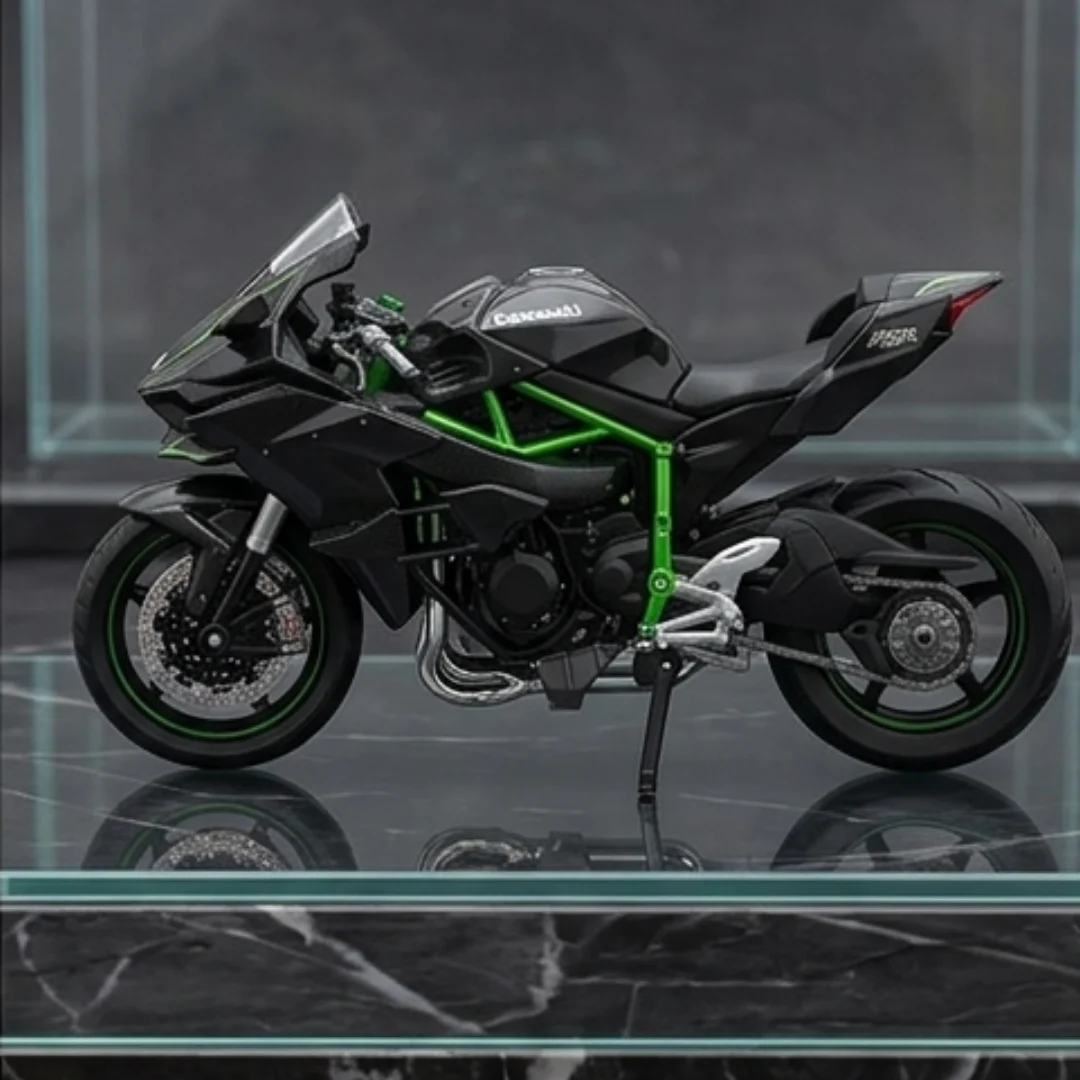 Scale Kawasaki Ninja Die Cast 1:9 Alloy Metal Bike Model Toy