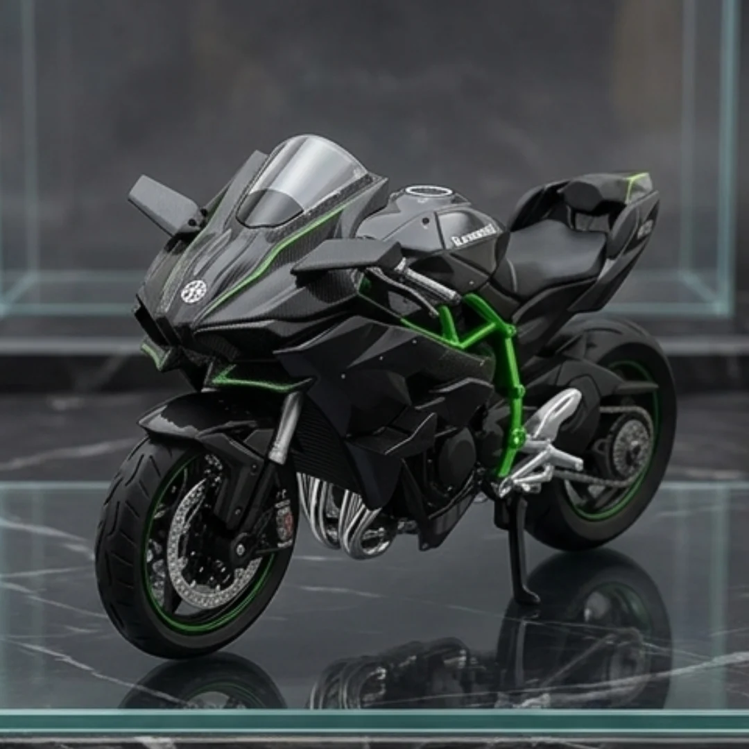 Scale Kawasaki Ninja Die Cast 1:9 Alloy Metal Bike Model Toy – ninja bike