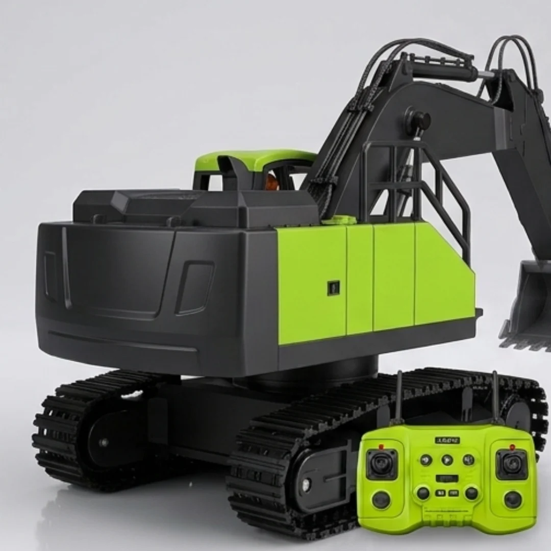 RC Construction Excavator with Remote Control, Spray & Lights – 1:16 Scale – rc excavator toy