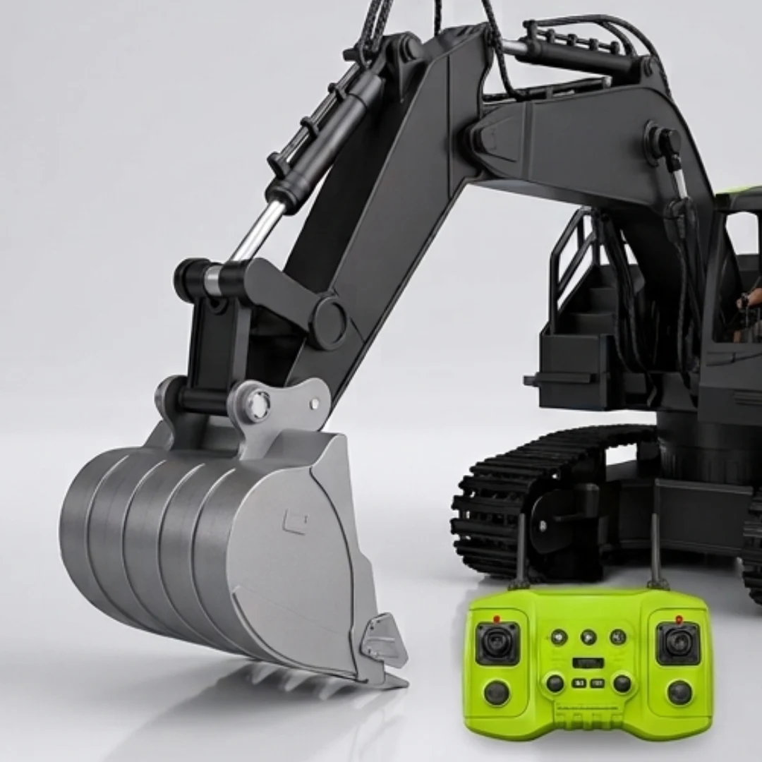 RC Construction Excavator with Remote Control, Spray & Lights – 1:16 Scale – 116 rc excavator