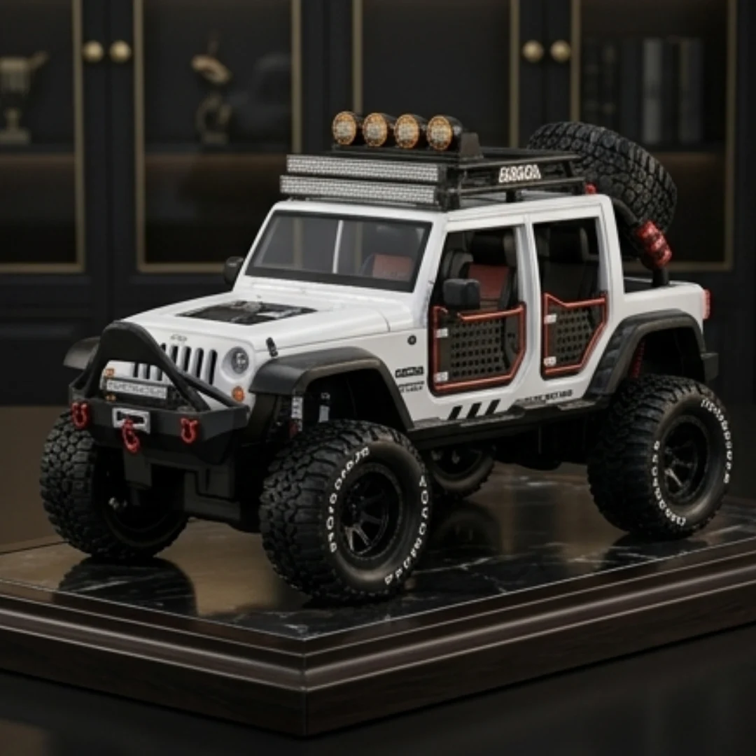 Pioneer Jeep Die Cast 1:24 Metal Alloy Car Model Toy