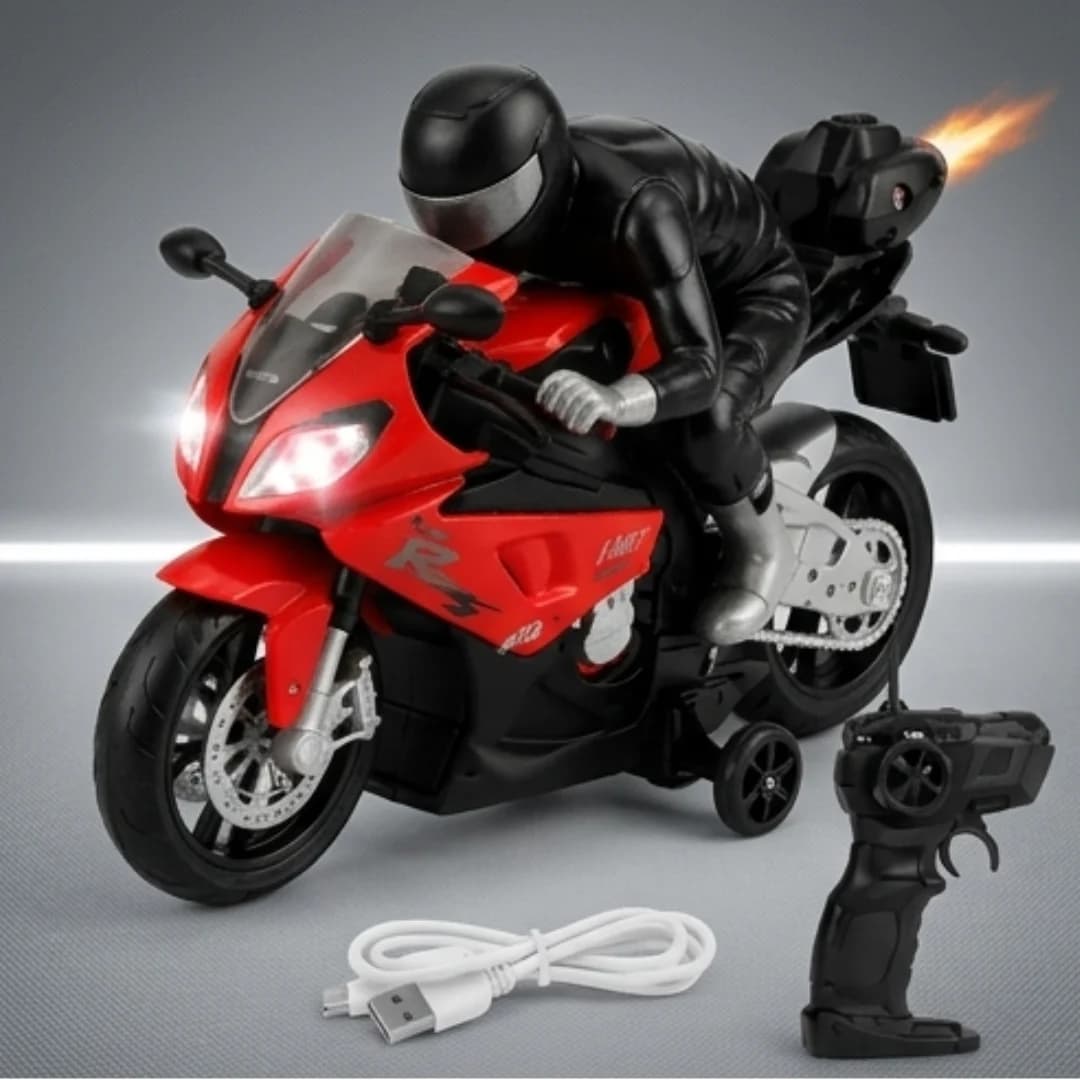 RC Motorcycle for Kids with Rider – 1:20 Scale Remote Control Racing Bike