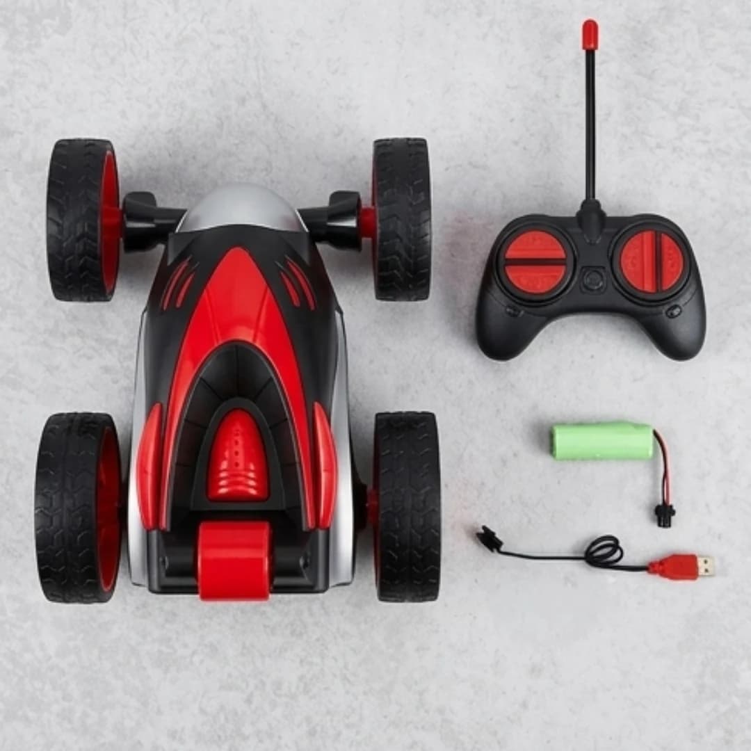 RC Stunt Racing Car – 360° Rotating Flip & Roll Remote Control Toy
