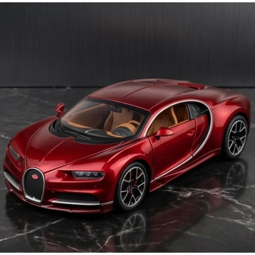 Bugatti Die Cast 1:32 Alloy Metal Pull Back Car Model Toy