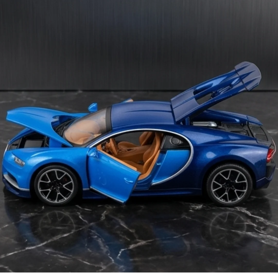 Bugatti Die Cast 1:32 Alloy Metal Pull Back Car Model Toy – die cast toy car