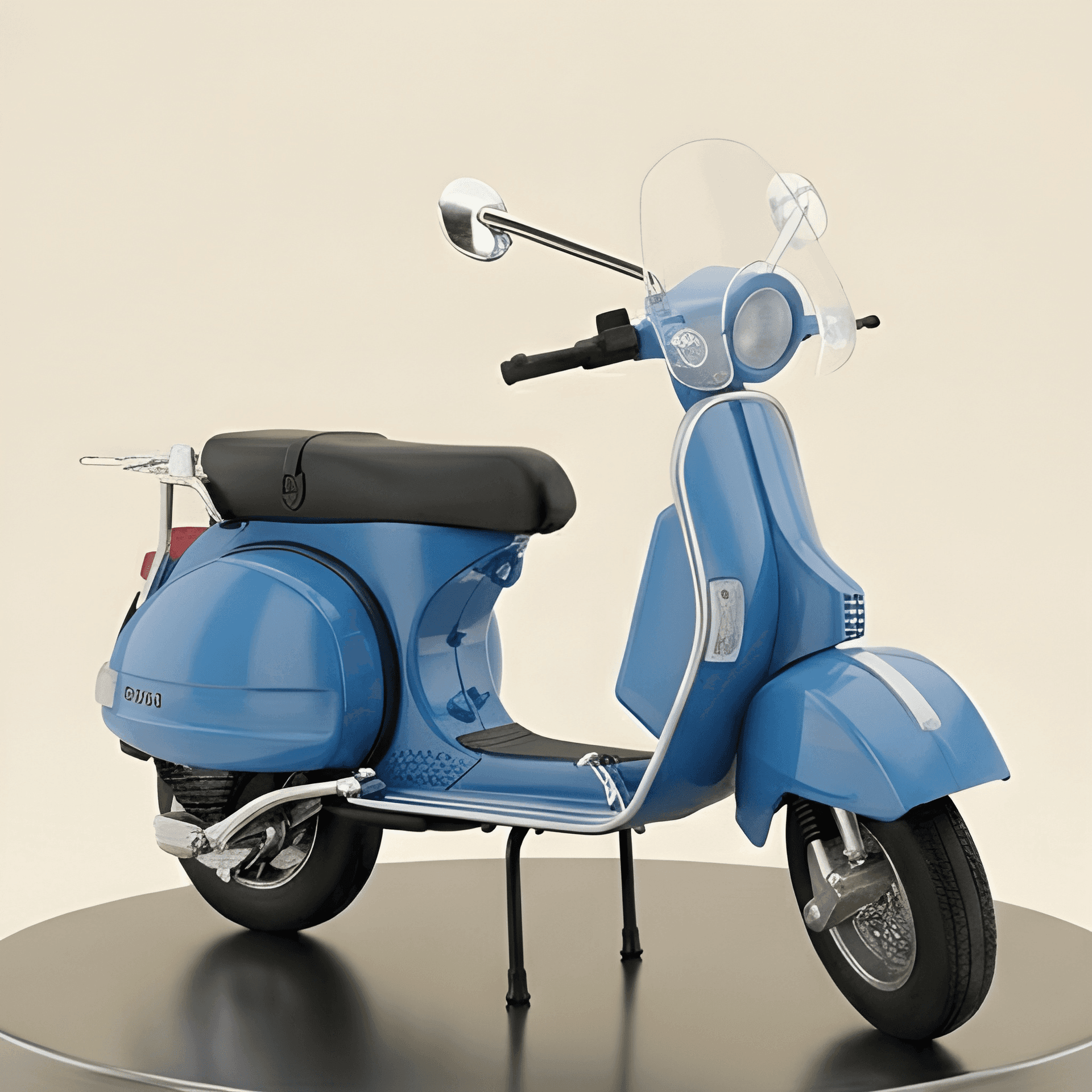 Die Cast Alloy Metal Vezpa Scooter Model Toy – view 4
