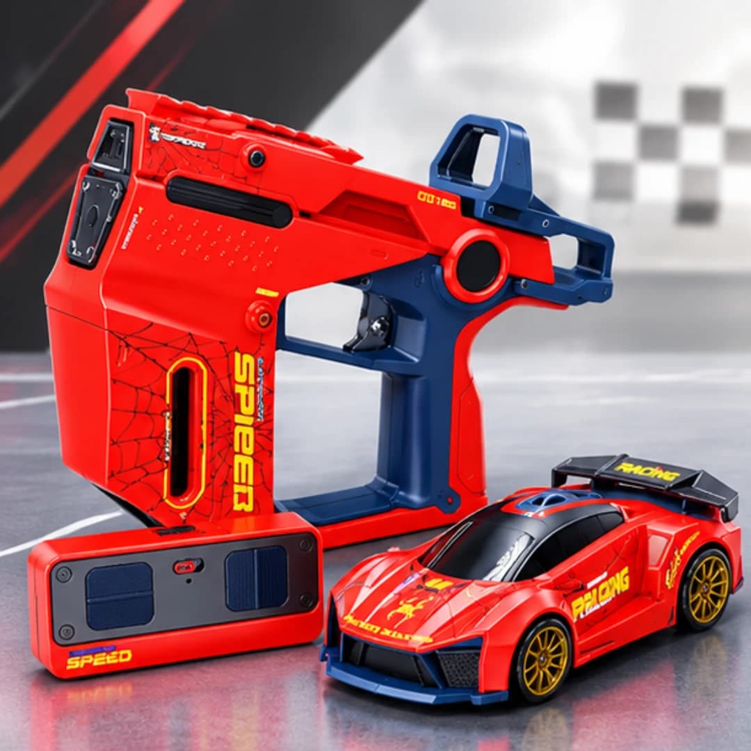 Police Force RC Racing Car with Infrared Gun Controller & Launcher