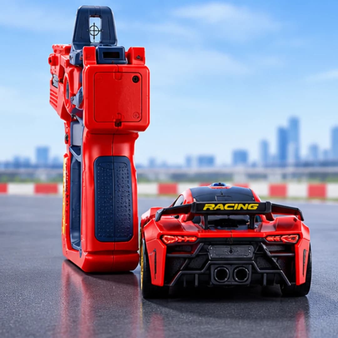 Police Force RC Racing Car with Infrared Gun Controller & Launcher – rc car with launcher gun