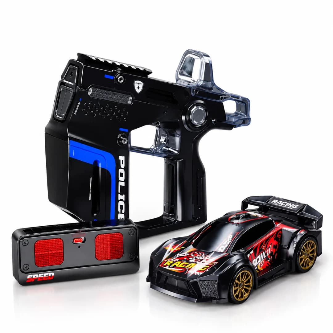 Police Force RC Racing Car with Infrared Gun Controller & Launcher – police battle car