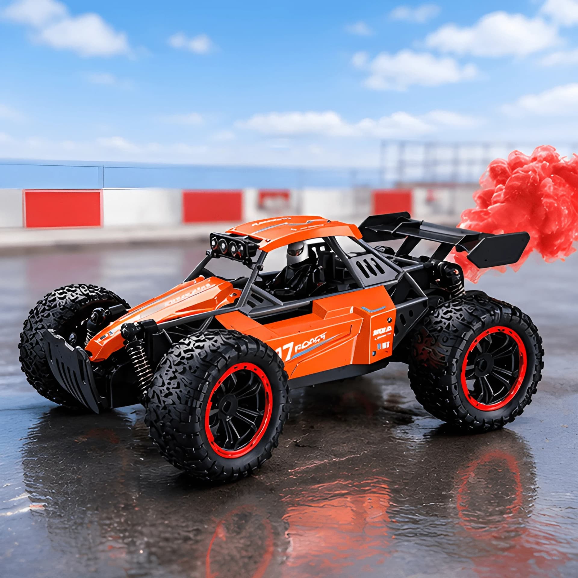 Storm Crawler RC Monster Truck with Spray, Smoke & Remote Control