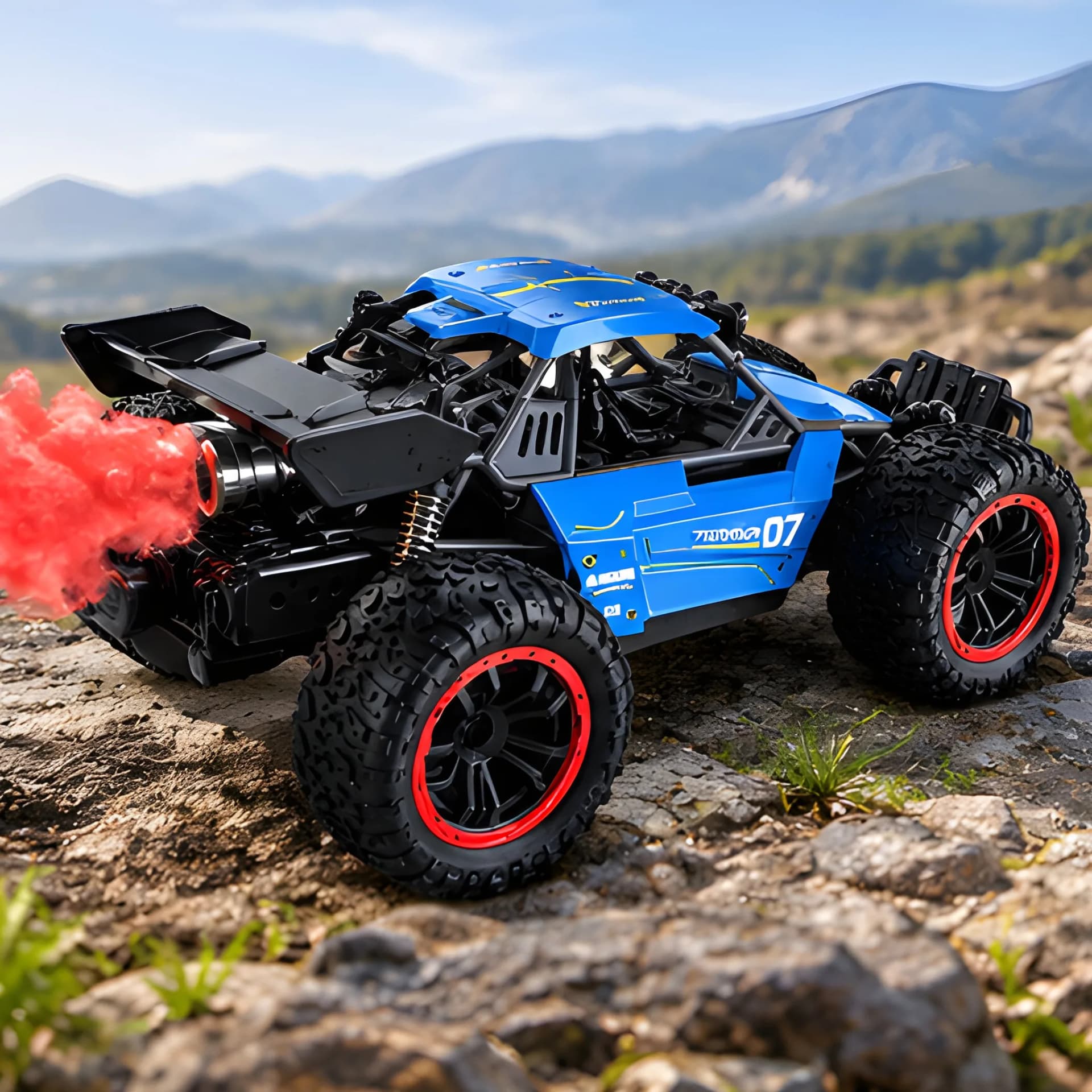 Storm Crawler RC Monster Truck with Spray, Smoke & Remote Control – spray rc car