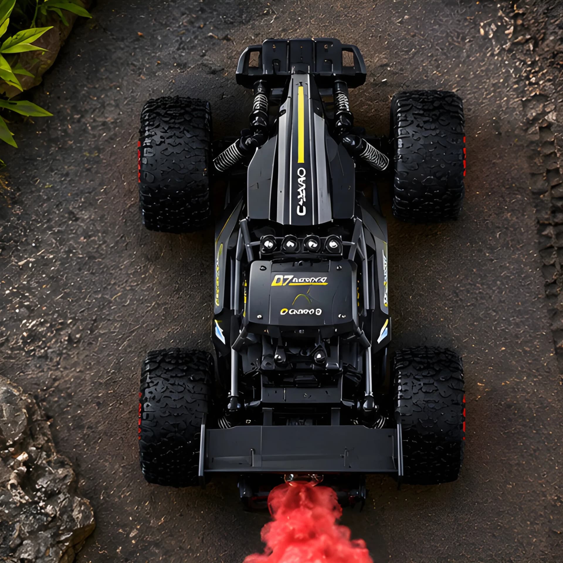 Storm Crawler RC Monster Truck with Spray, Smoke & Remote Control – spray rc car for kids