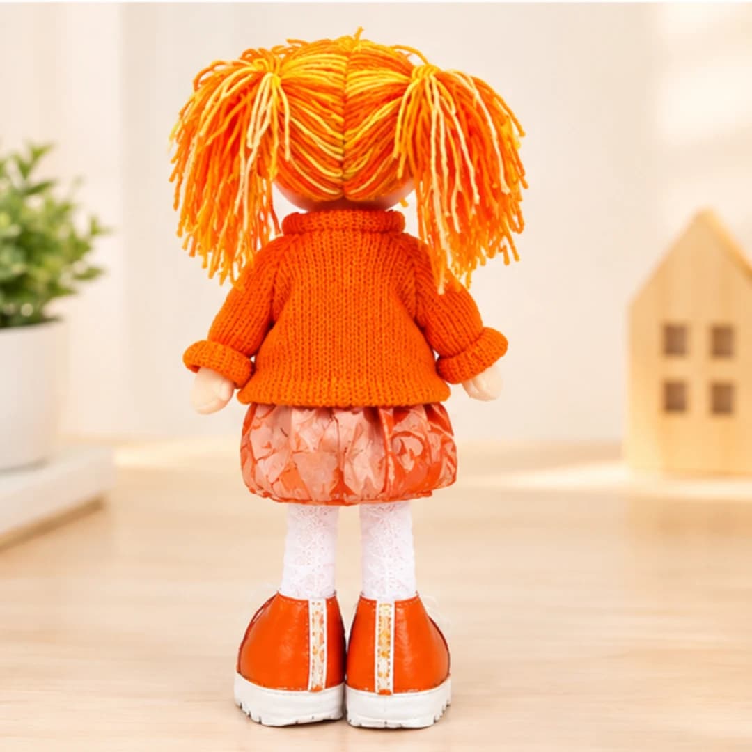 Multicolor Wool Dress Doll for Girls – Cute Pretend Play Toy – birthday gift for girls