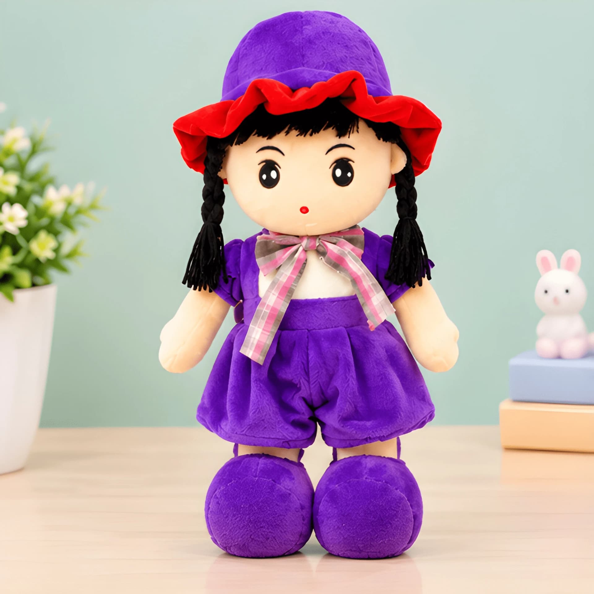 Fancy 19 Inch Girl Doll – Soft Toy for Kids with Large Size
