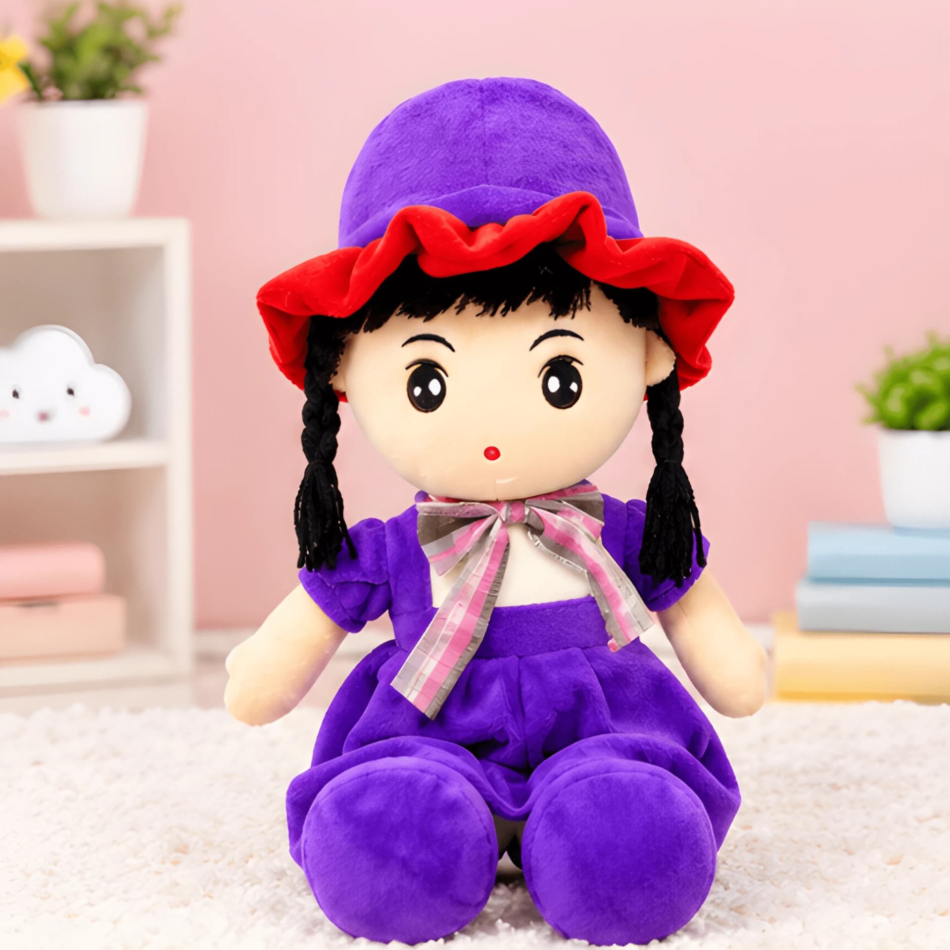 Fancy 19 Inch Girl Doll – Soft Toy for Kids with Large Size – soft doll for girls