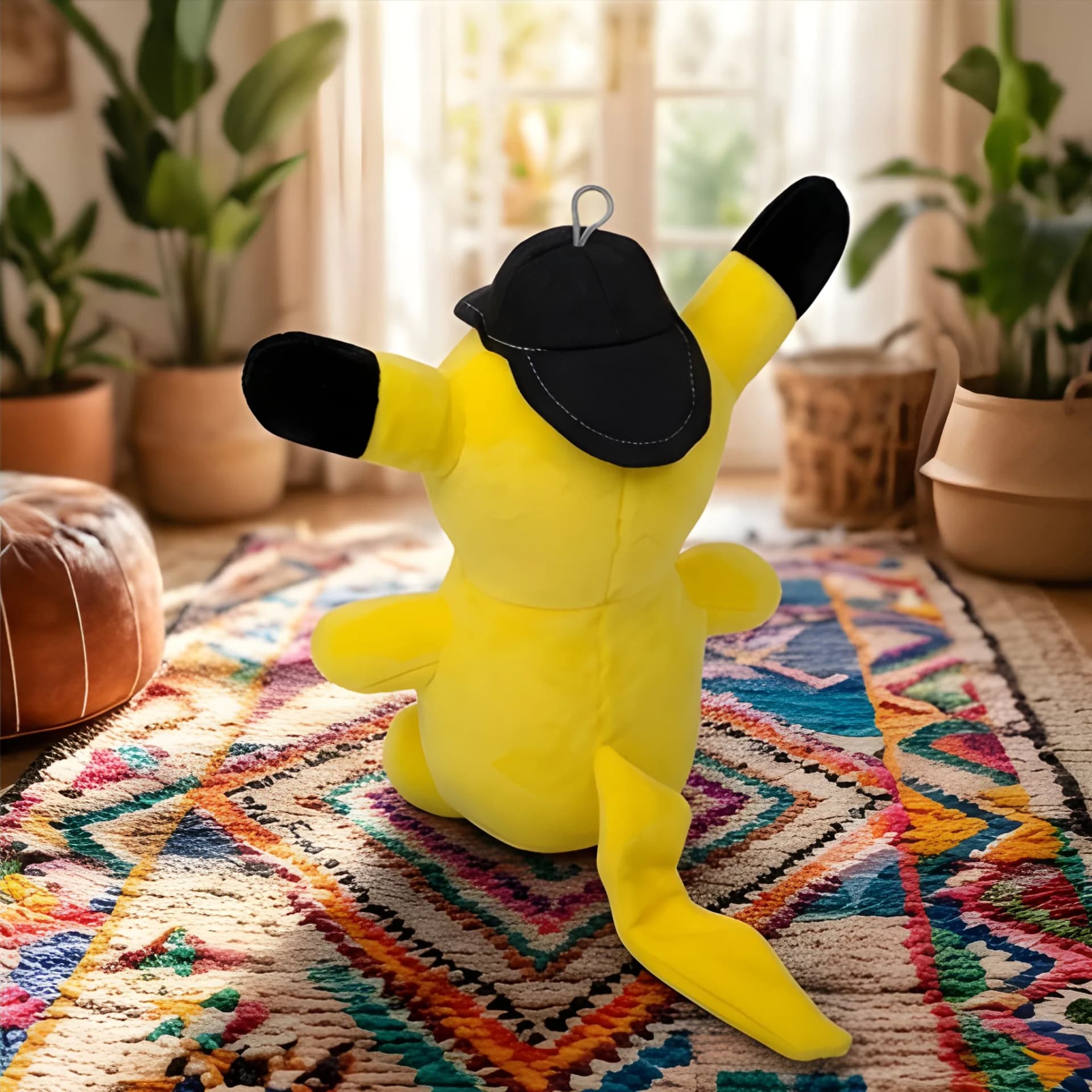 Pikachu Soft Toy with Cap – Cute Plush Cartoon Character for Kids | 13 Inch – pikachu stuffed toy