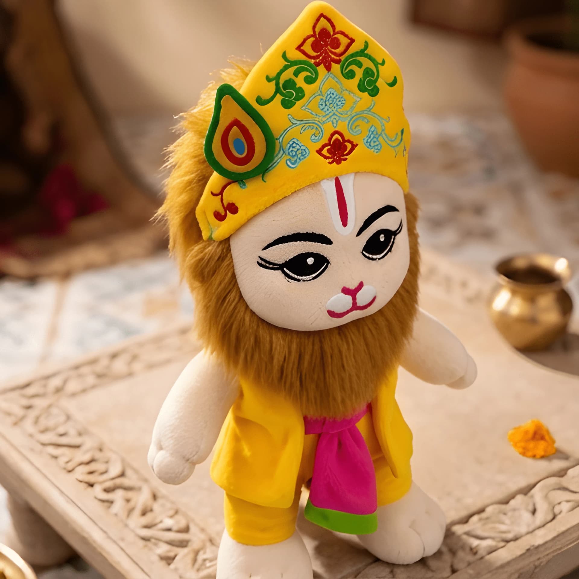 Narasimha Soft Toy for Kids – Lord Narasimha Plush Doll | 15 Inch – narasimha plush toy