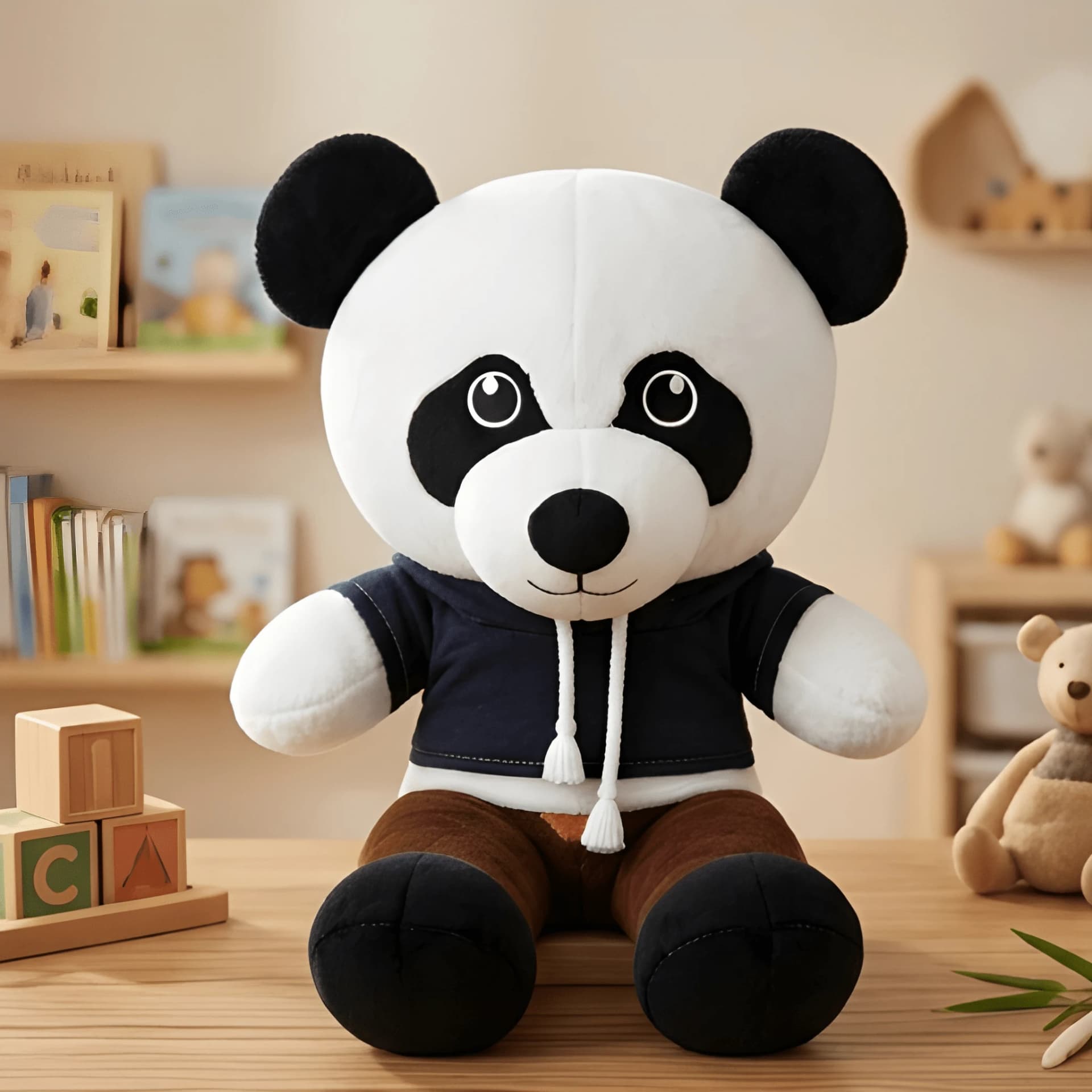 Panda Soft Toy – Black & White Plush Teddy for Boys & Girls