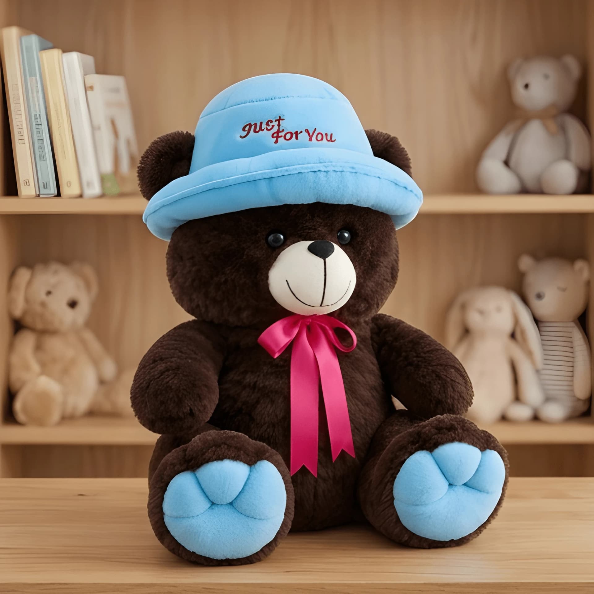 Large Brown Teddy Bear Soft Toy – 21 Inch Plush Bear