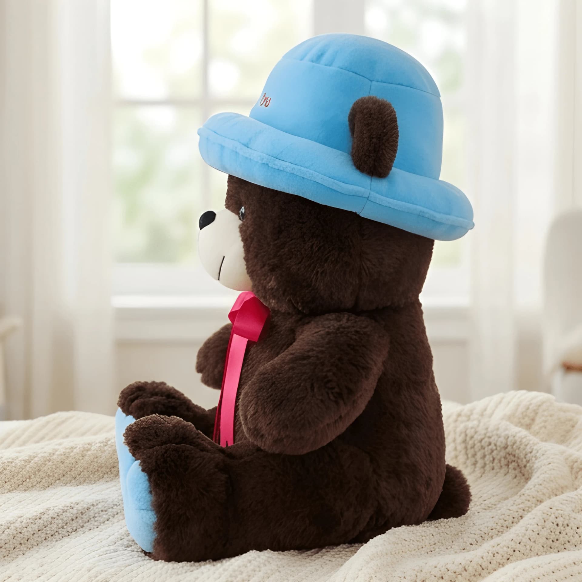 Large Brown Teddy Bear Soft Toy – 21 Inch Plush Bear – view 2