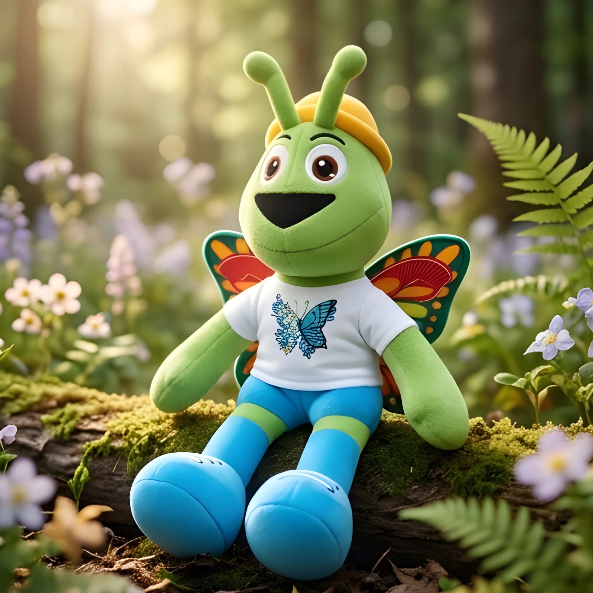 Unique Butterfly Soft Toy – Colorful Bee Plush | 14 Inch – butterfly plush toy
