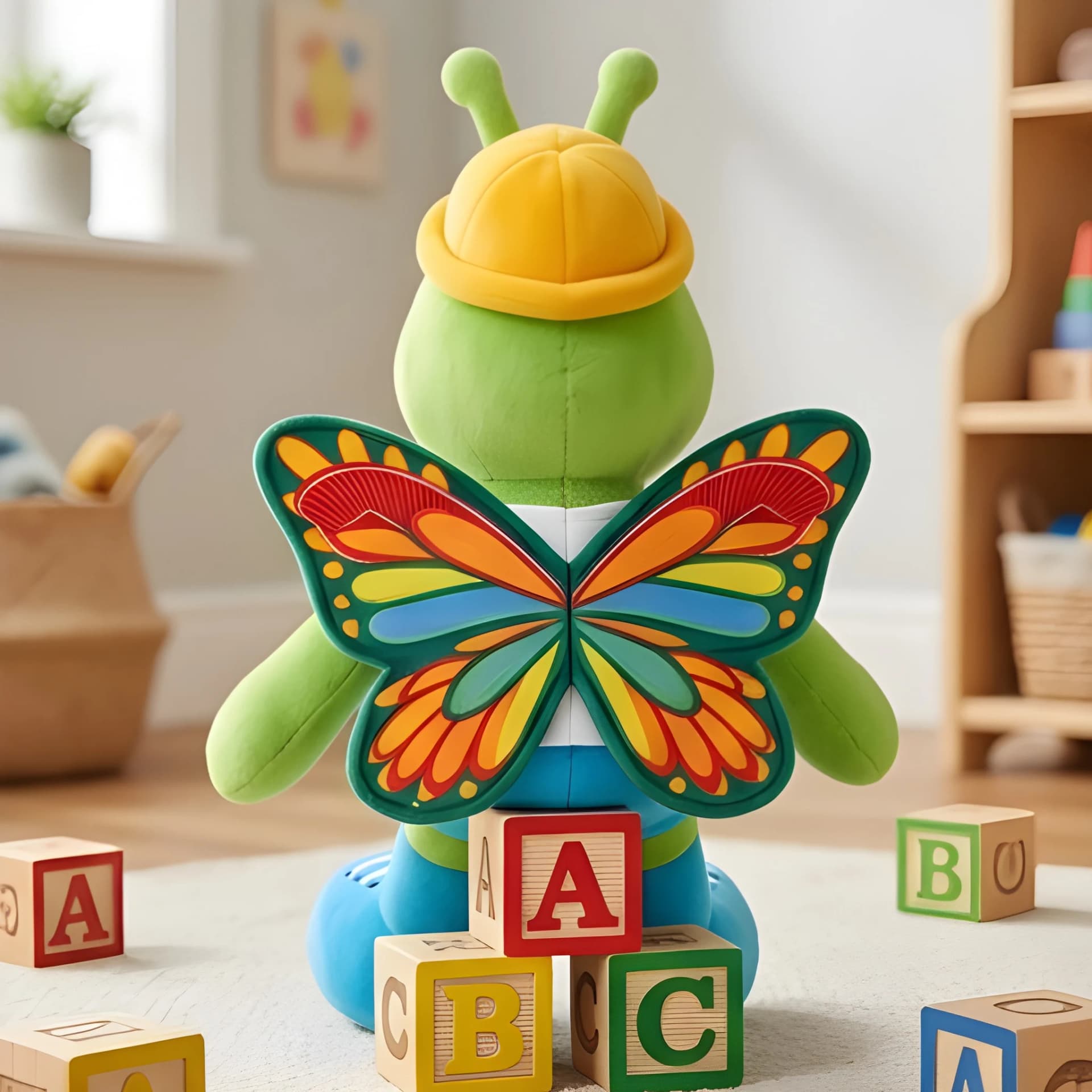 Unique Butterfly Soft Toy – Colorful Bee Plush | 14 Inch – bee soft toy