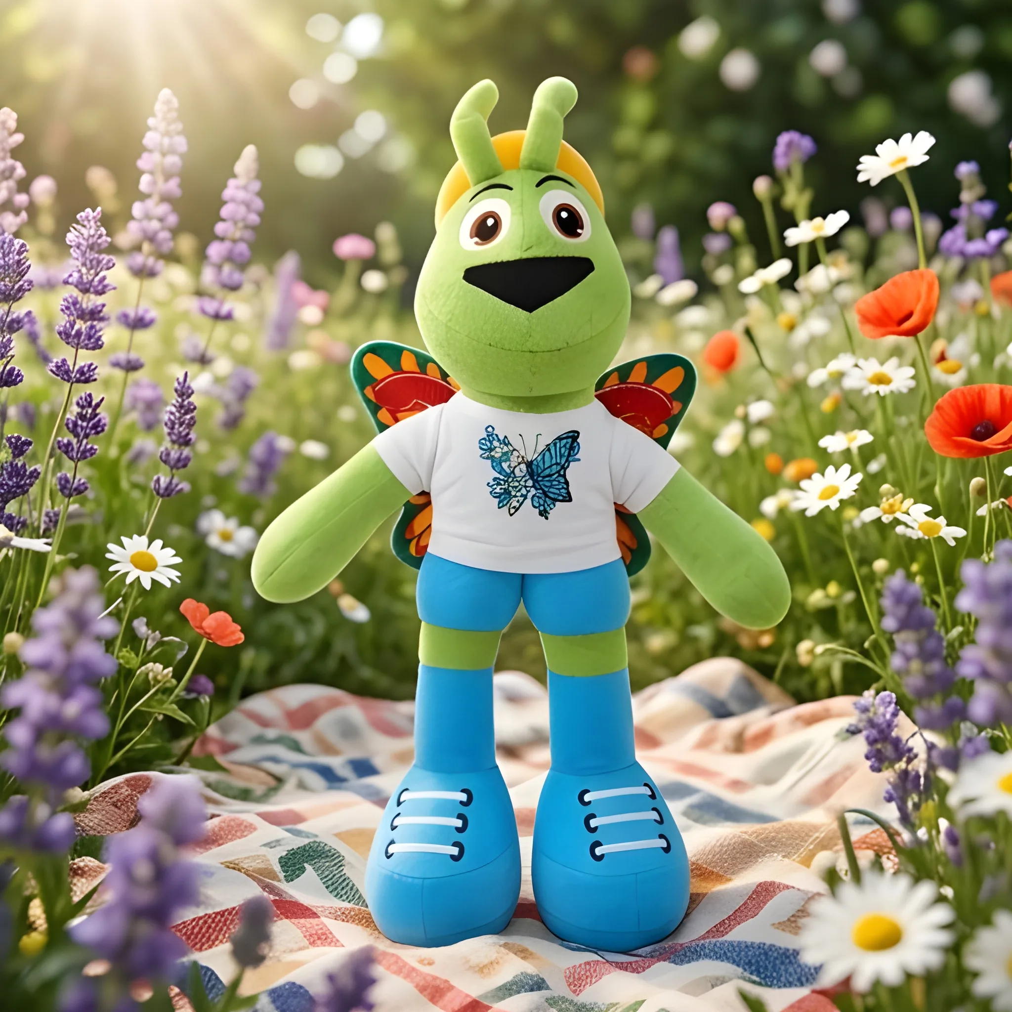 Unique Butterfly Soft Toy – Colorful Bee Plush | 14 Inch – view 4