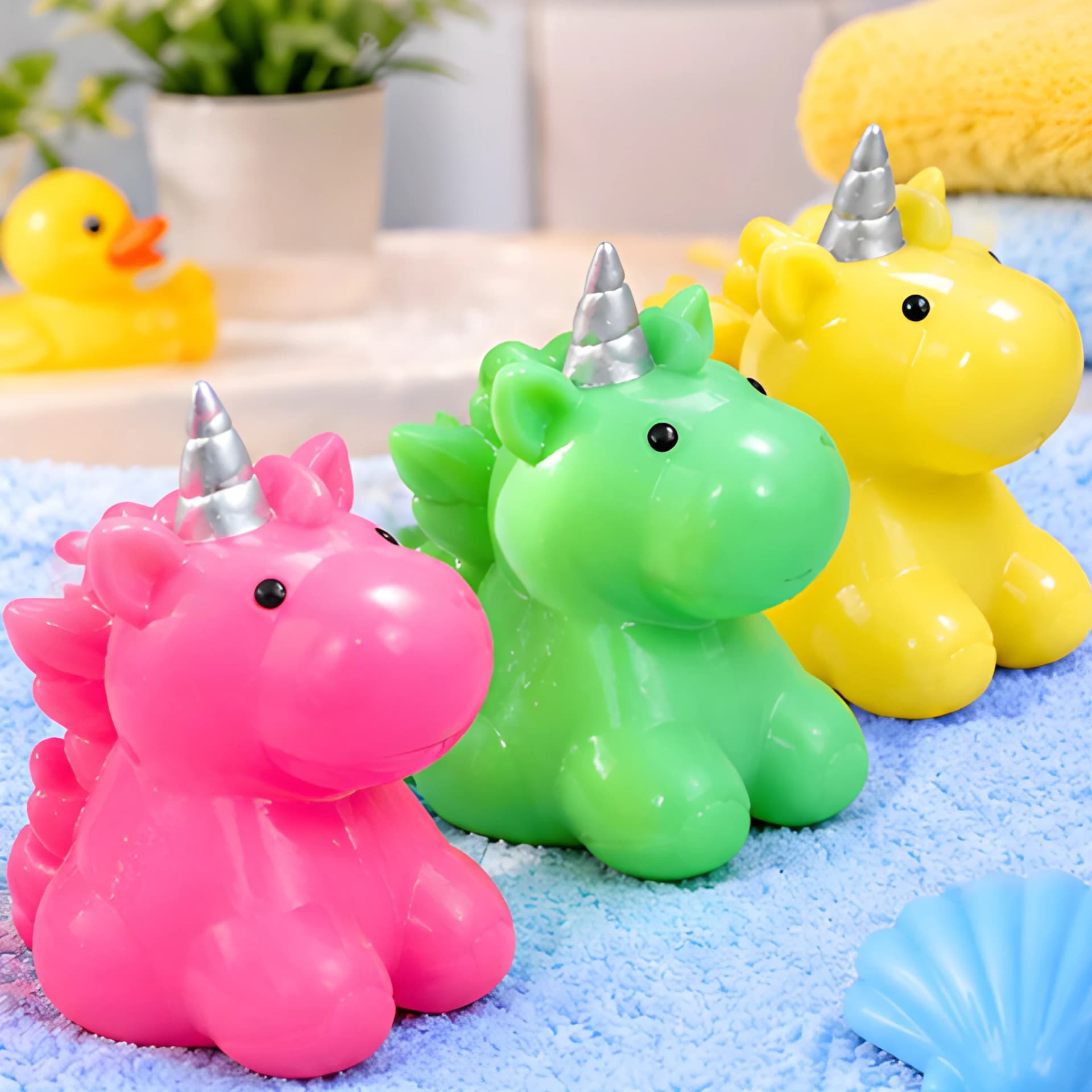 Unicorn Bath Toy Set – Colourful Water Play Toys – view 3