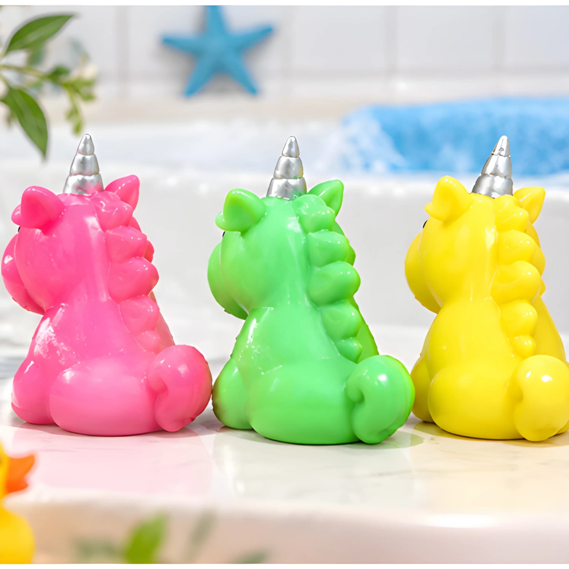 Unicorn Bath Toy Set – Colourful Water Play Toys – kids water toys