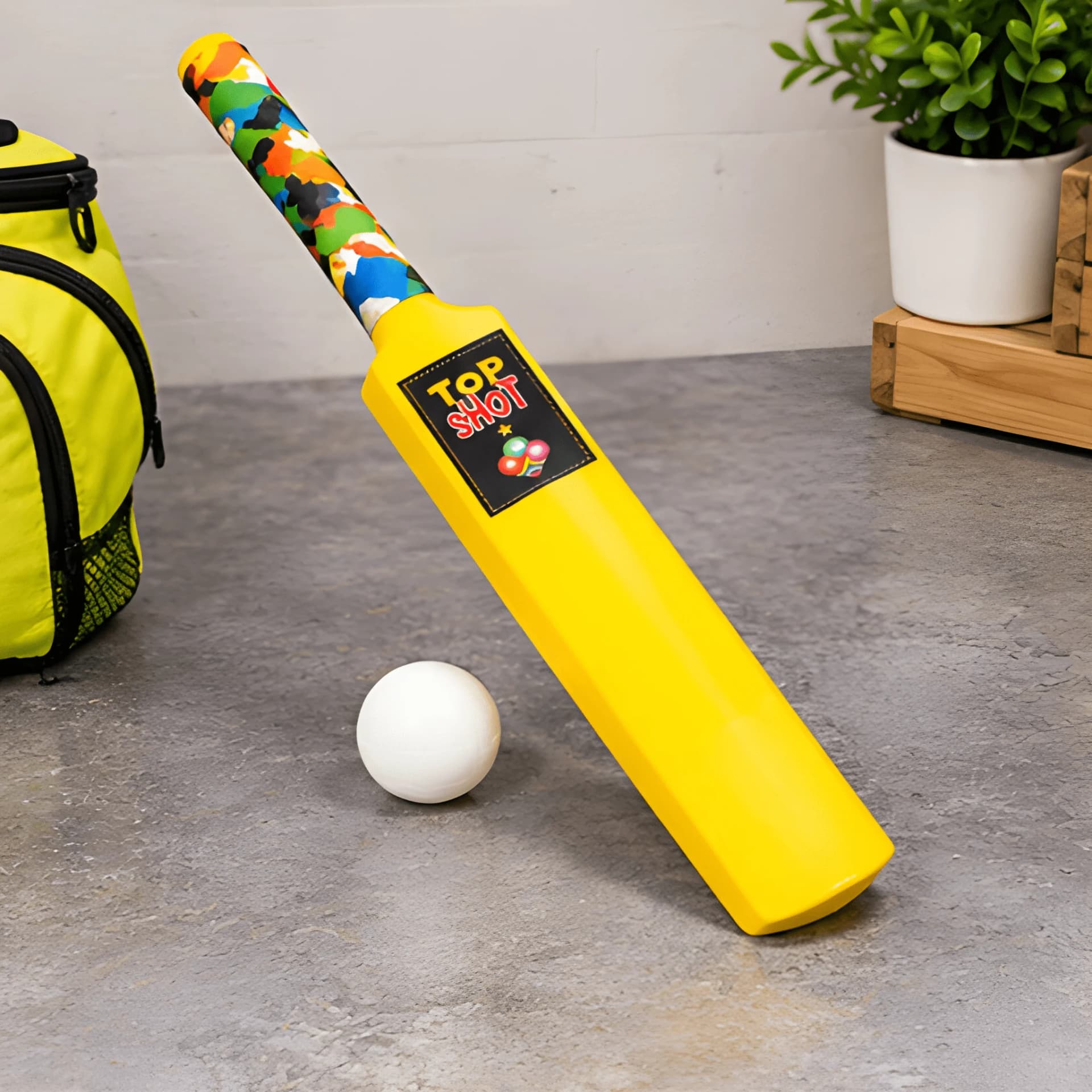 Plastic Cricket Bat with Ball – Colourful Cricket Bat for Kids – kids cricket bat