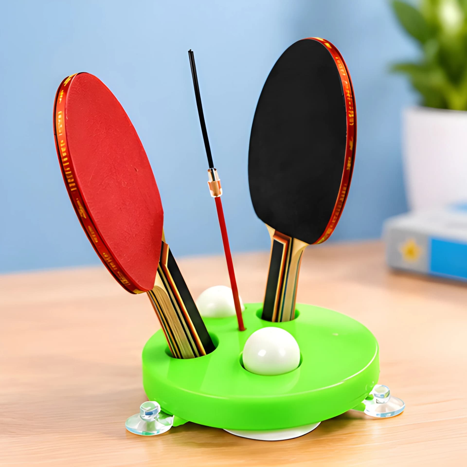 Table Tennis Set – Practice Paddles with Ball & Base – table tennis set for kids