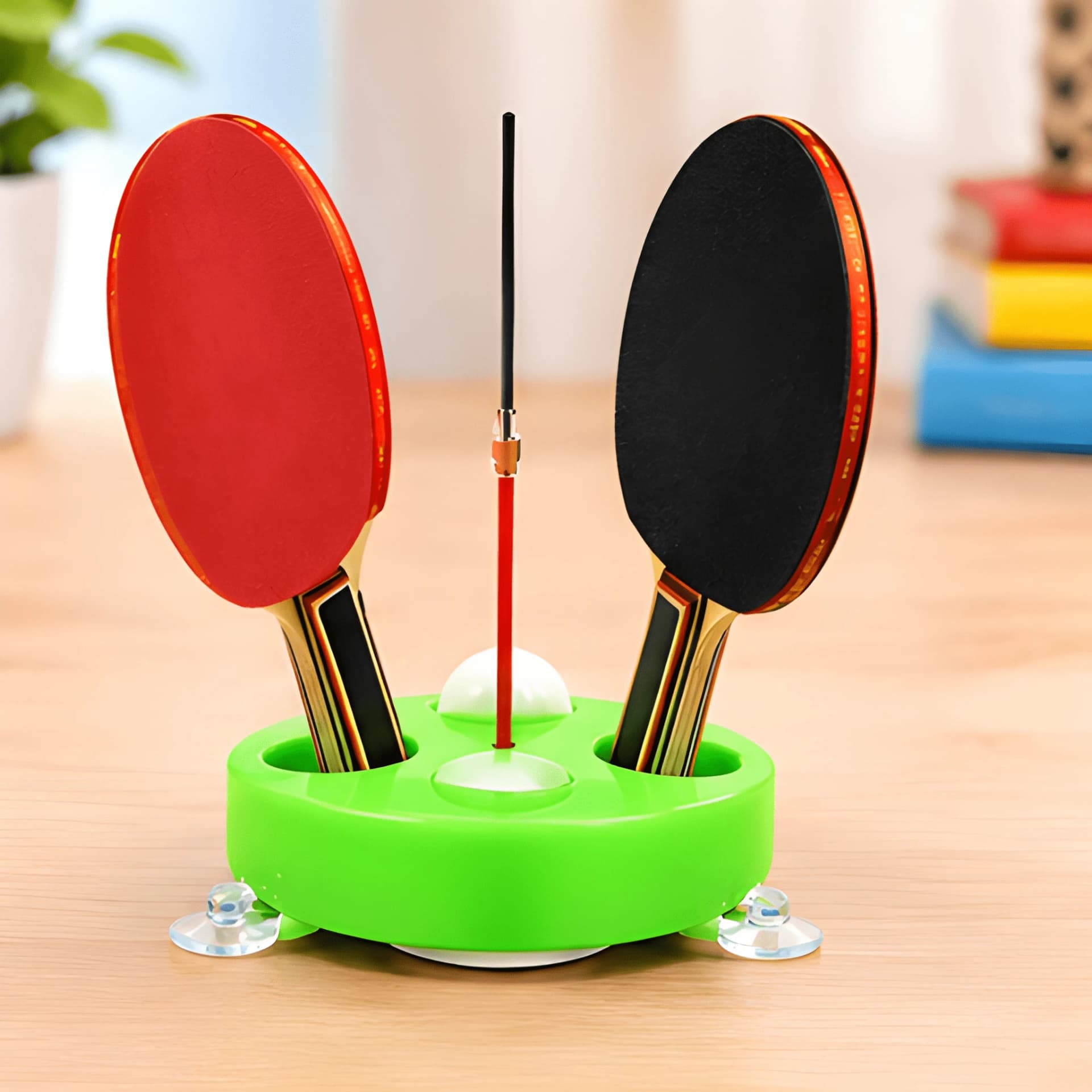 Table Tennis Set – Practice Paddles with Ball & Base – table tennis trainer set