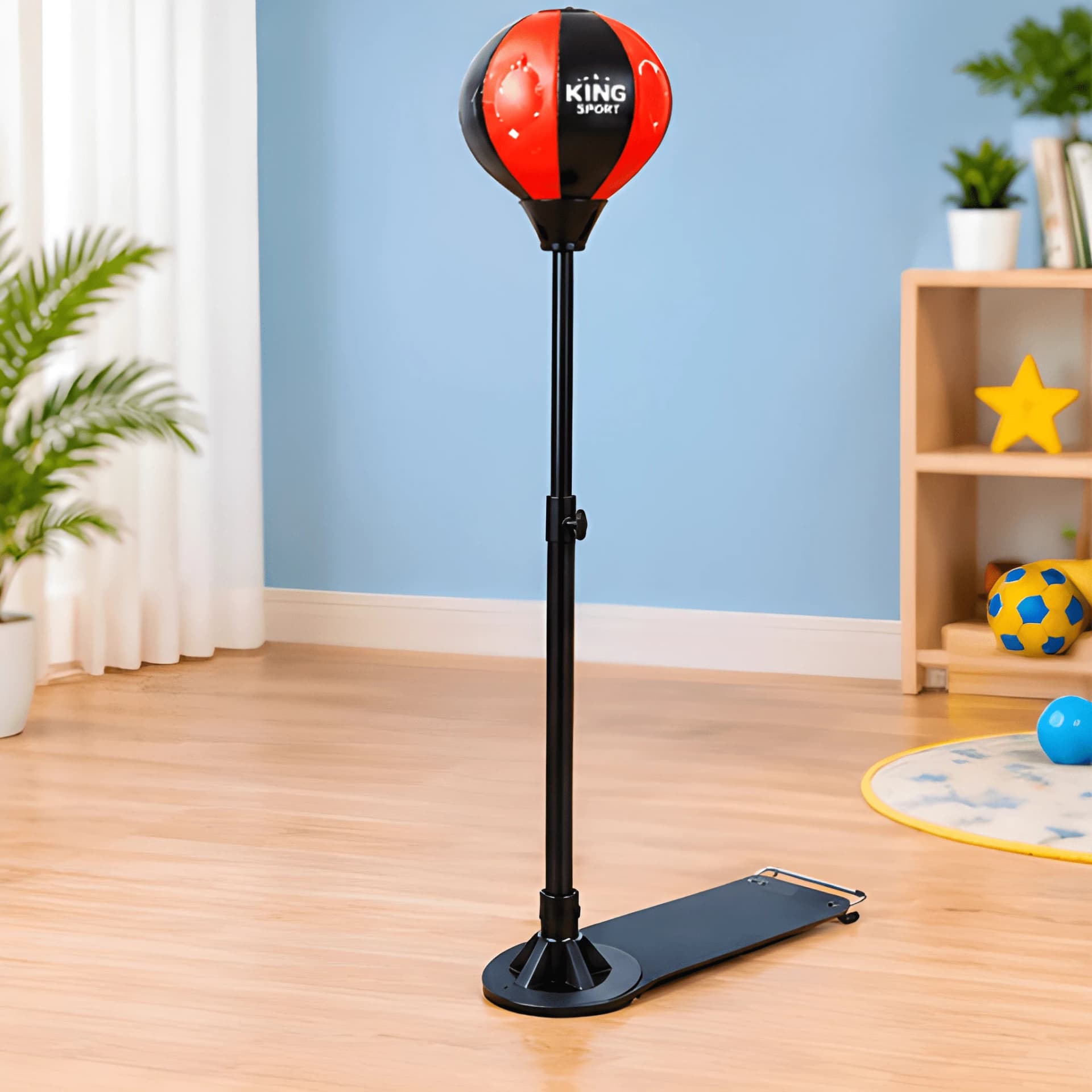 Punch Boxing Stand for Kids with Gloves & Pump | Adjustable Punch Ball – punching ball for kids