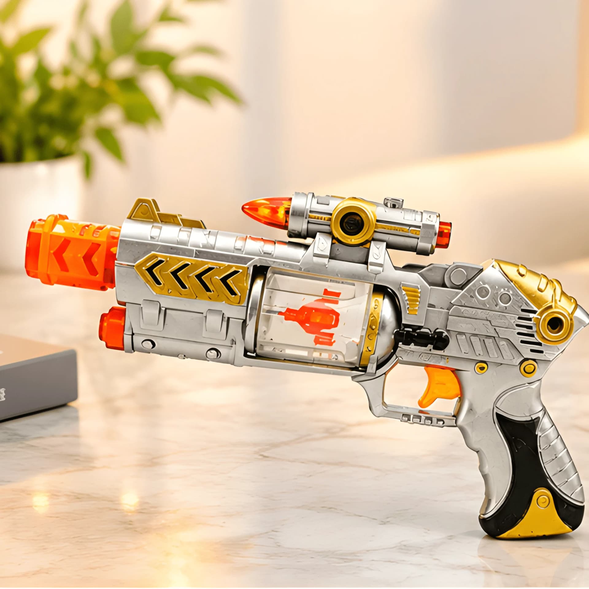 Laser Gun for Kids – Army Style Toy with Light, Sound & Vibration