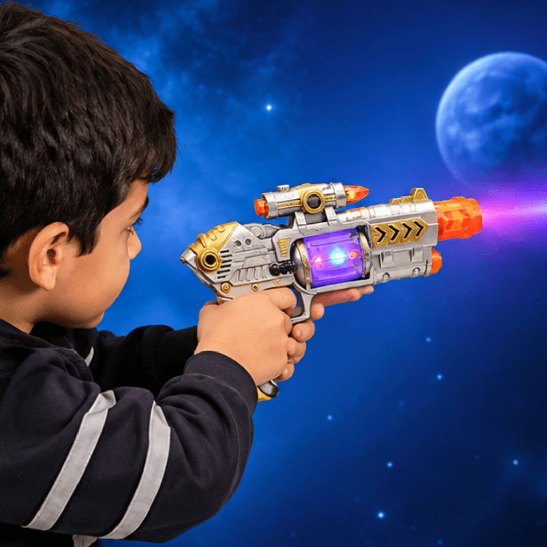 Laser Gun for Kids – Army Style Toy with Light, Sound & Vibration – toy gun for kids