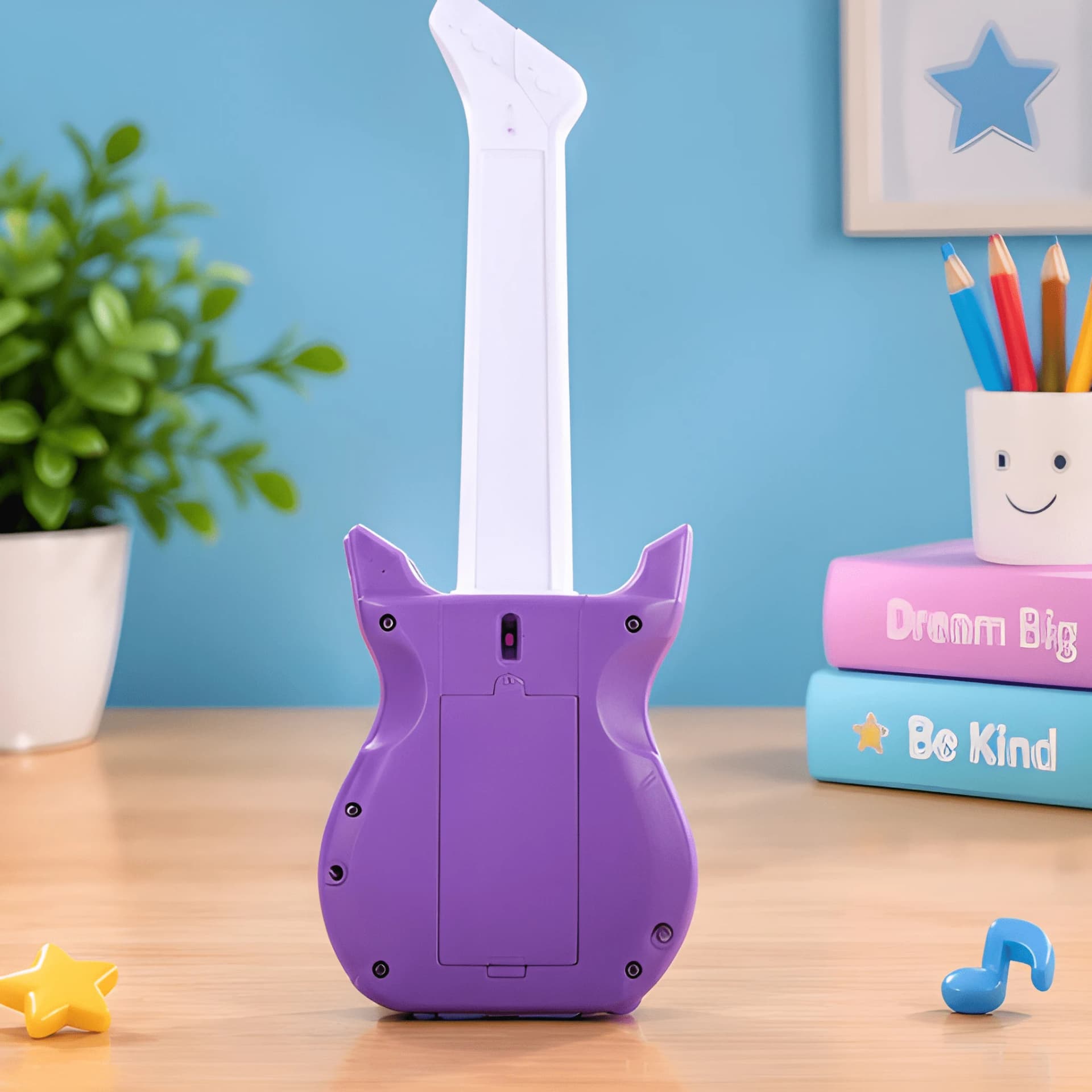 Kids Electric Guitar Toy – Number Keys, Music & Light Effects – guitar toy with sound