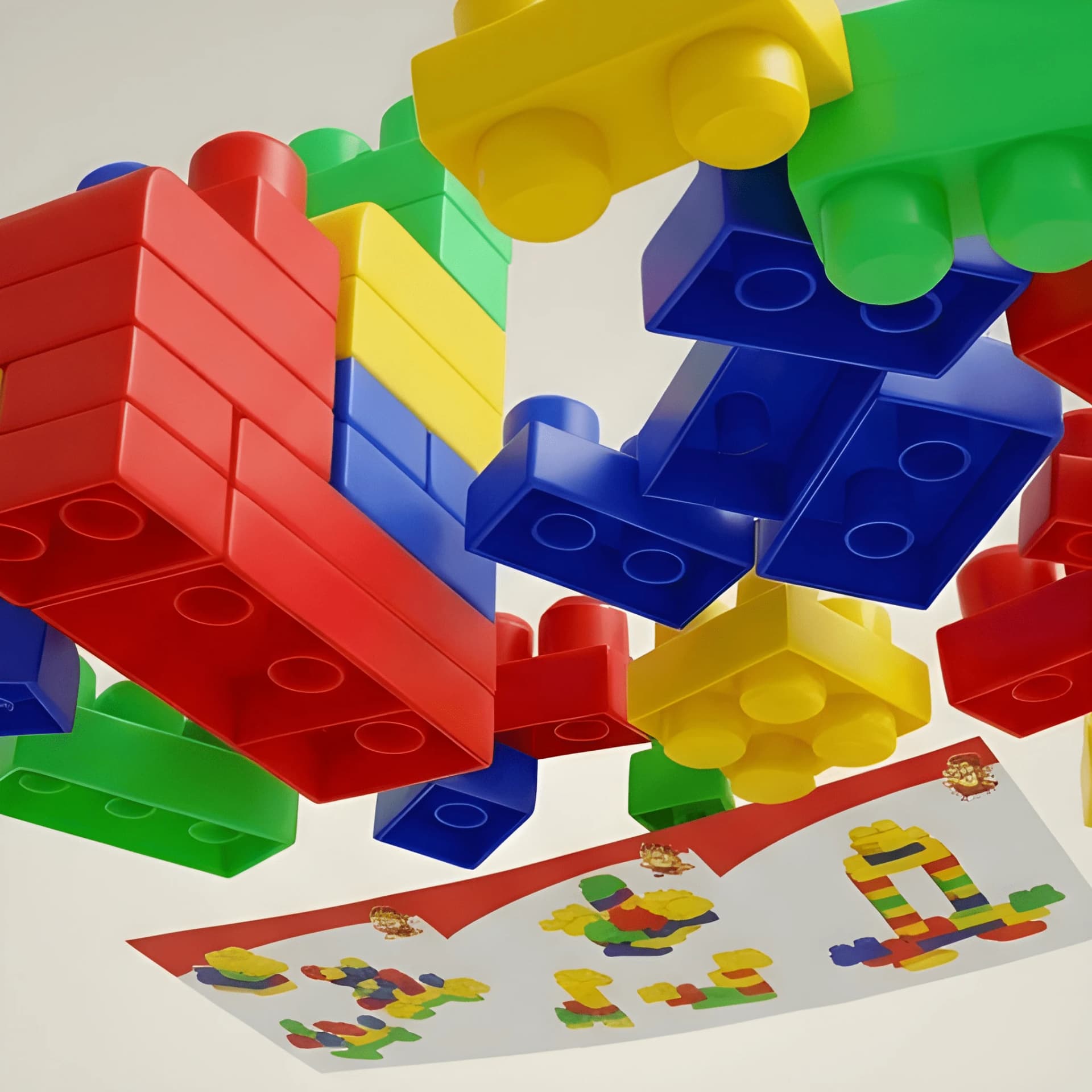 Train Block Building Set – Creative Construction Toy for Kids – building blocks for kids