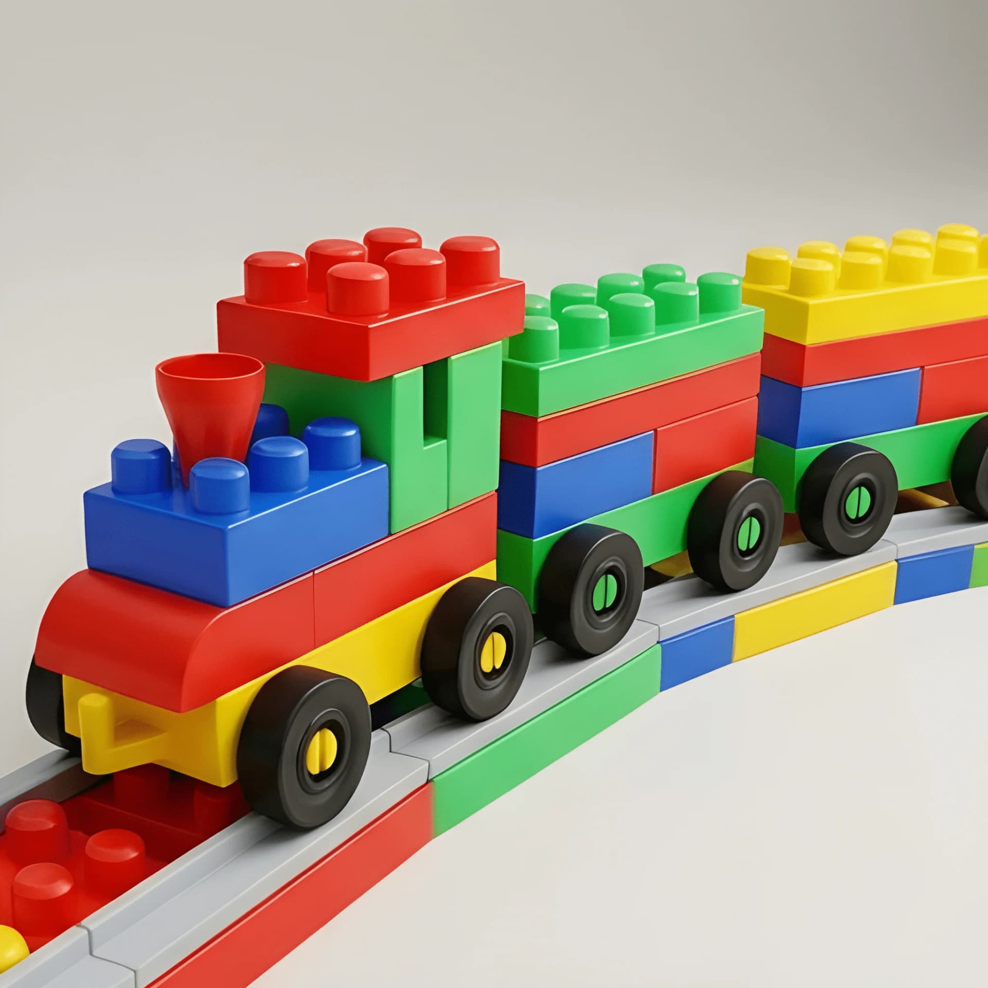 Train Block Building Set – Creative Construction Toy for Kids – view 3