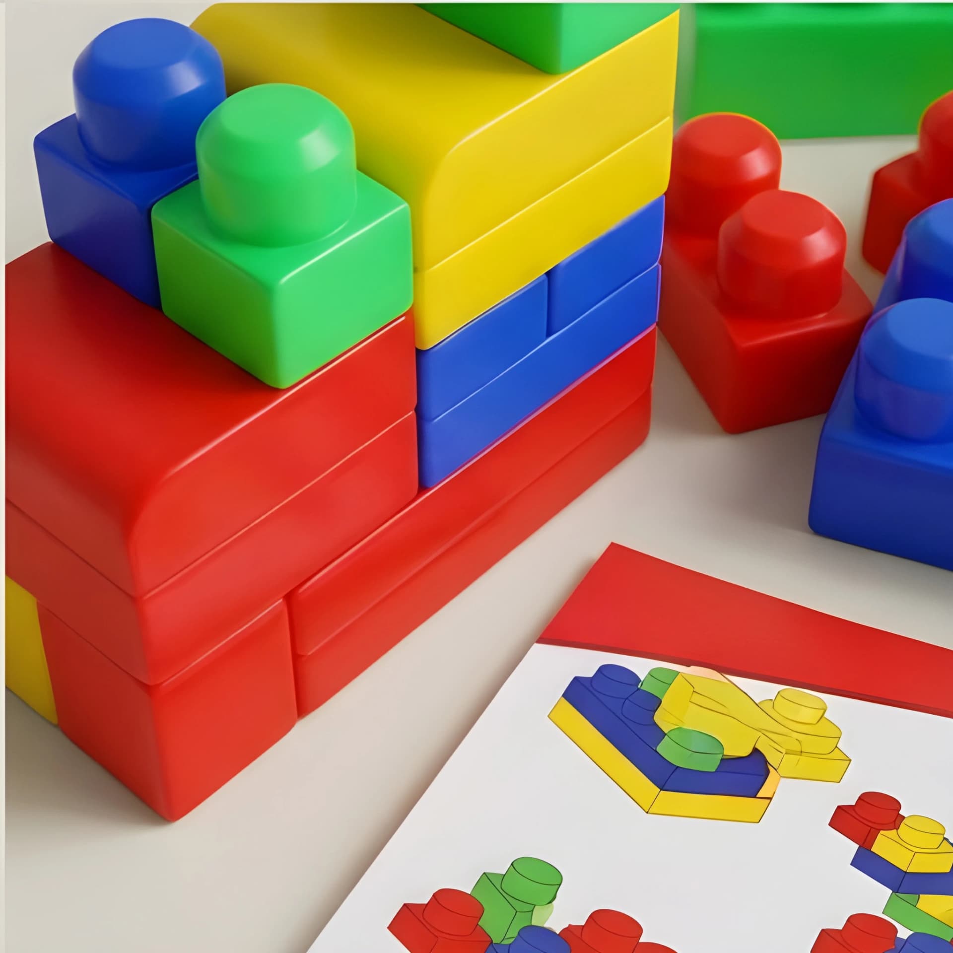 Train Block Building Set – Creative Construction Toy for Kids – train building blocks