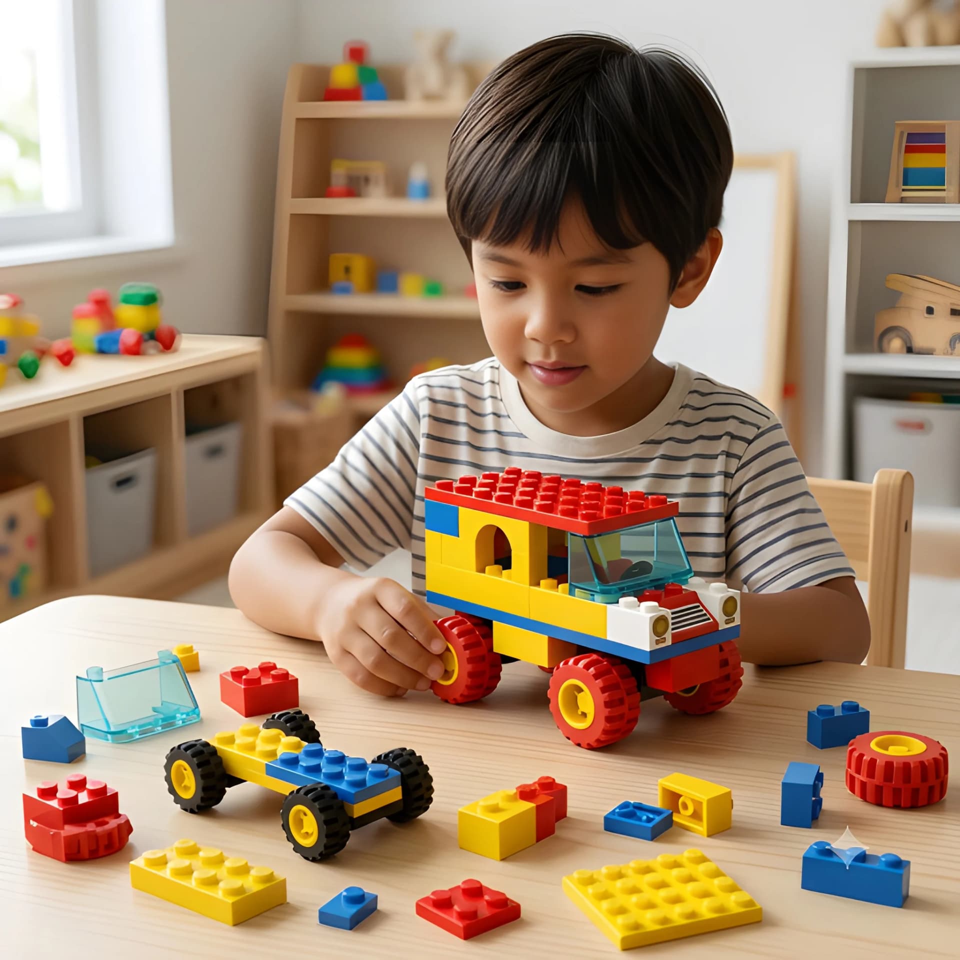 Build Your Own Car – Creative Building Blocks Toy for Kids – build a car