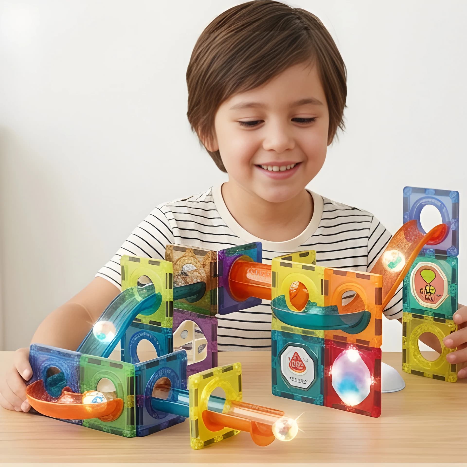 Magnetic Blocks – Light-Up 3D Building Set for Kids