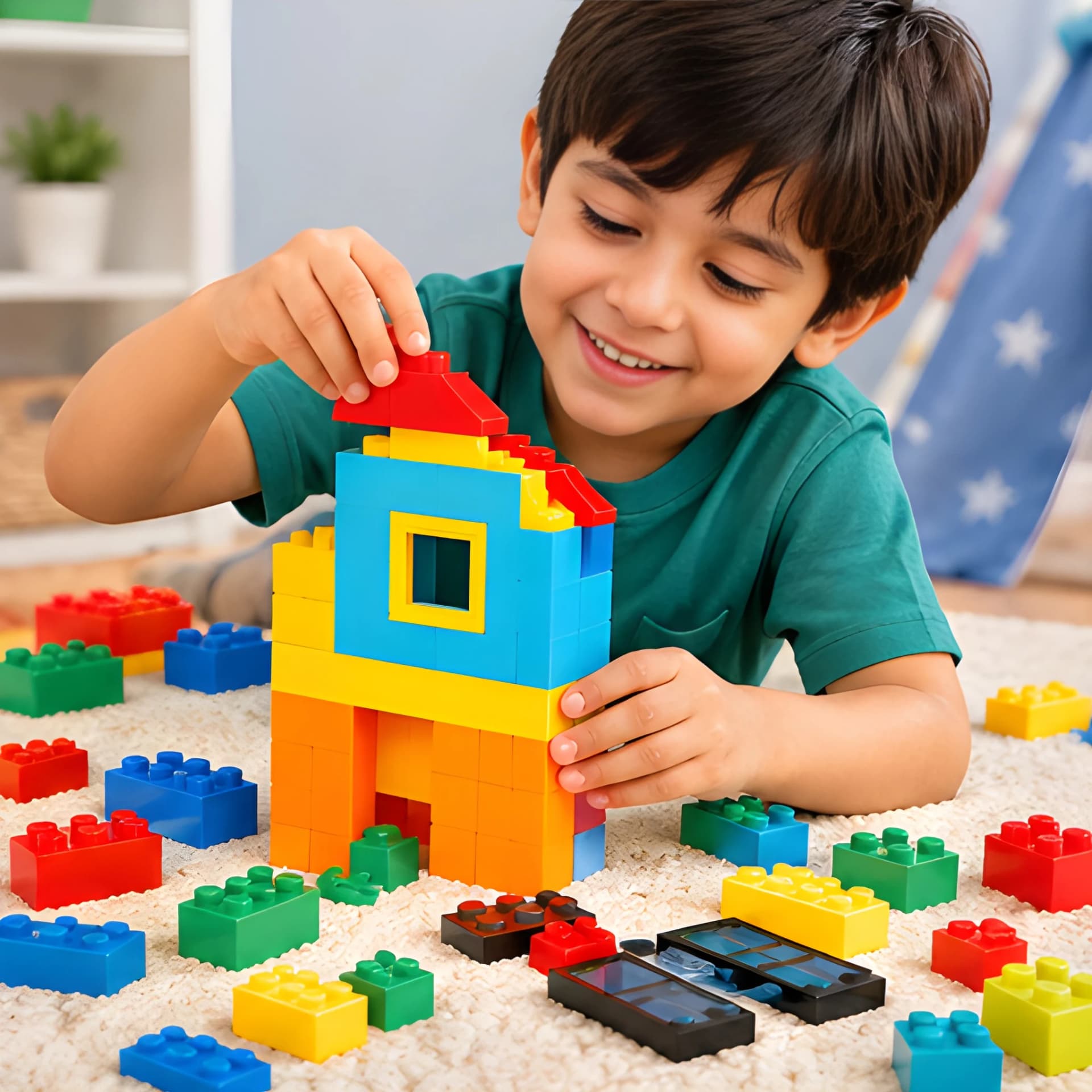 Town House – Creative House Building Toy for Kids – town house building set