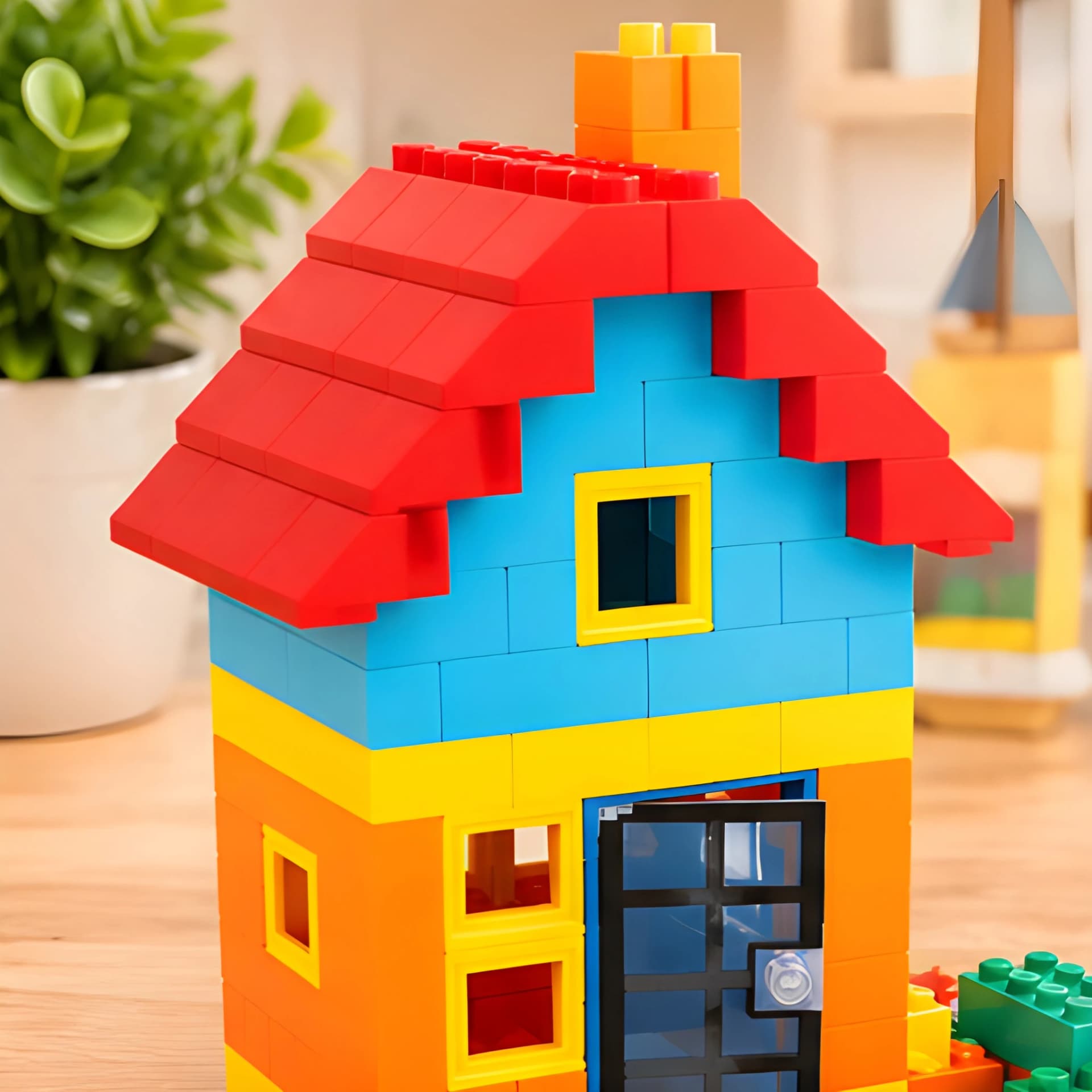 Town House – Creative House Building Toy for Kids – house building blocks