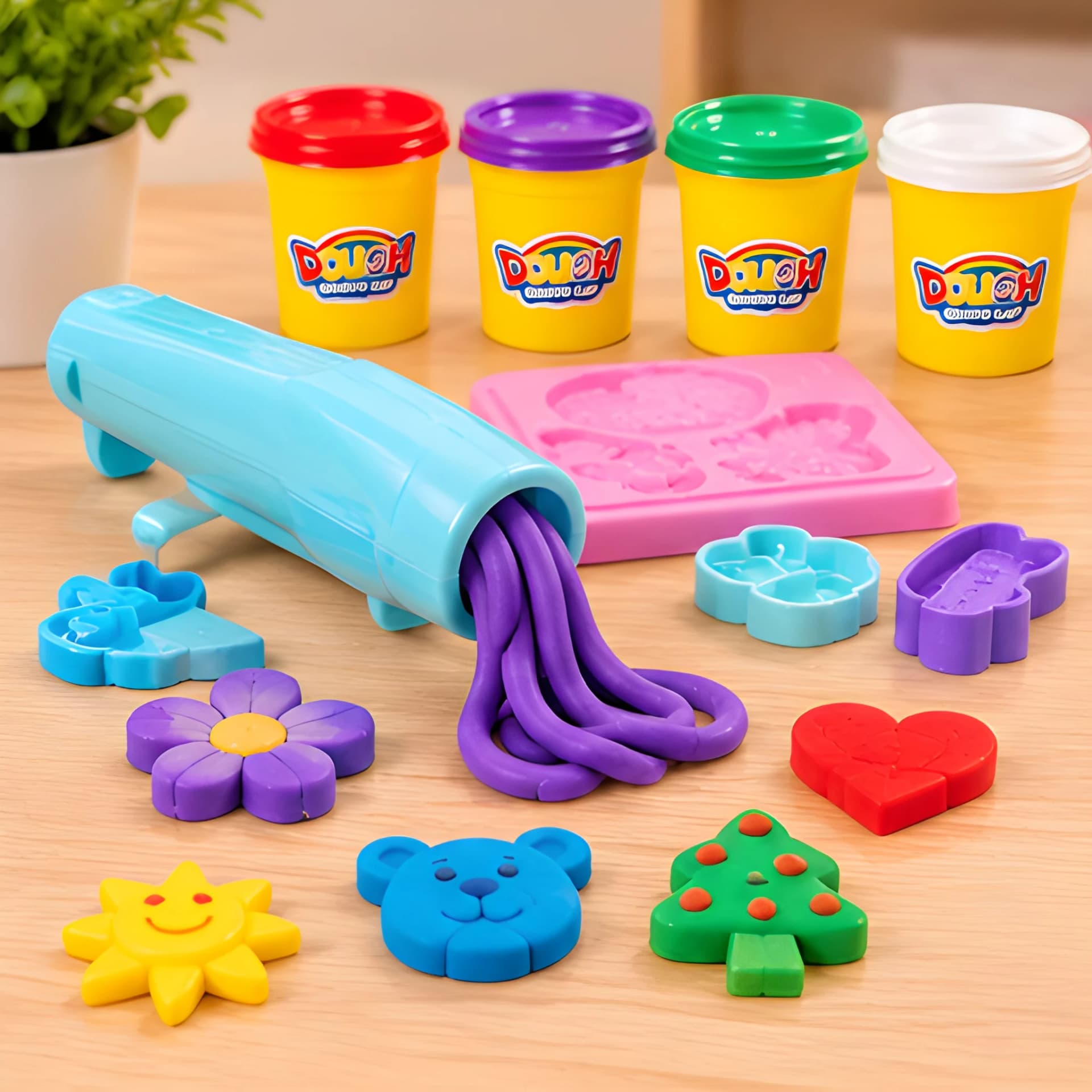 Creative Clay Dough Set for Kids – Moulds, Tools & Colourful Clay – modelling clay for kids
