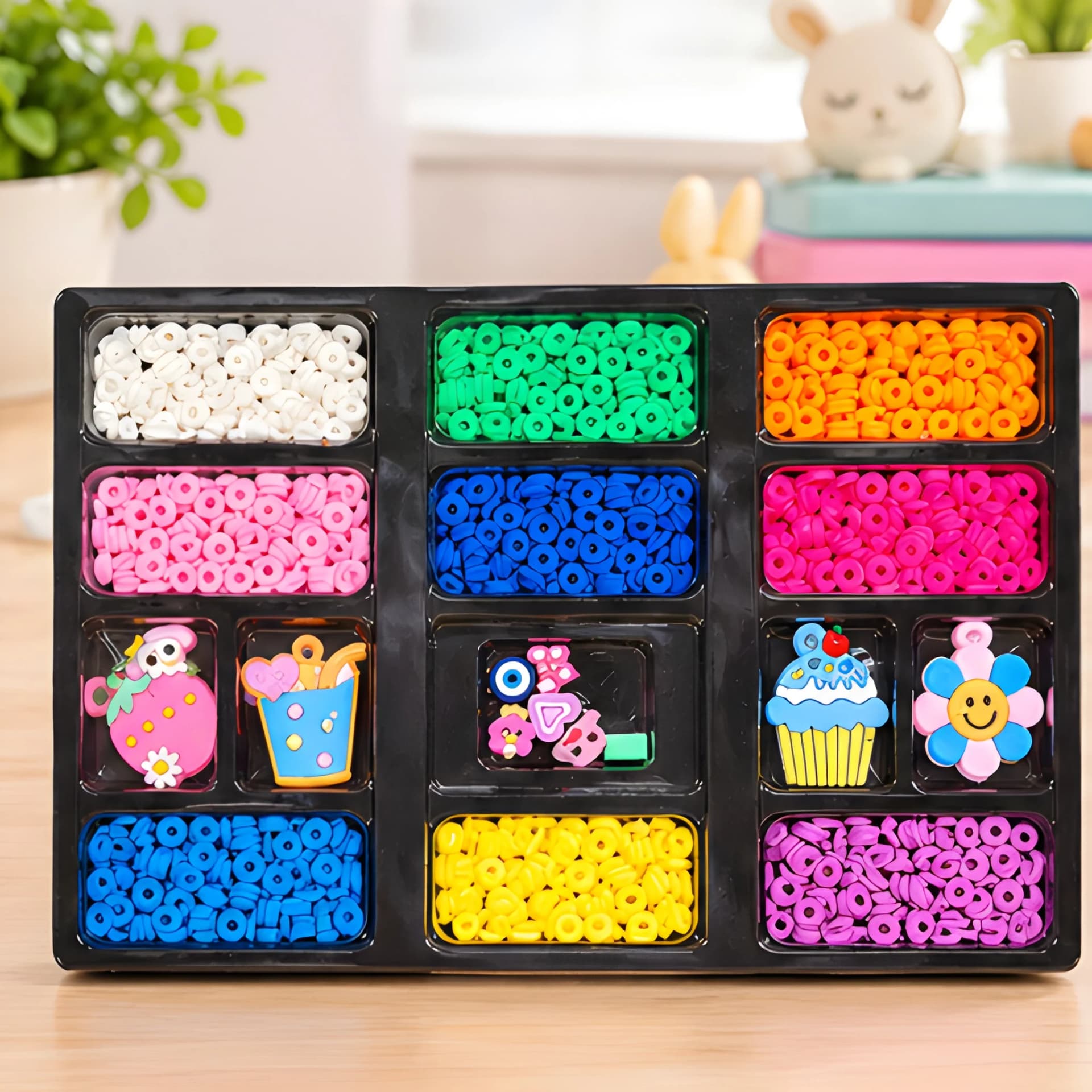 DIY Beads Making Kit for Kids – Colourful Craft Beads & Charms