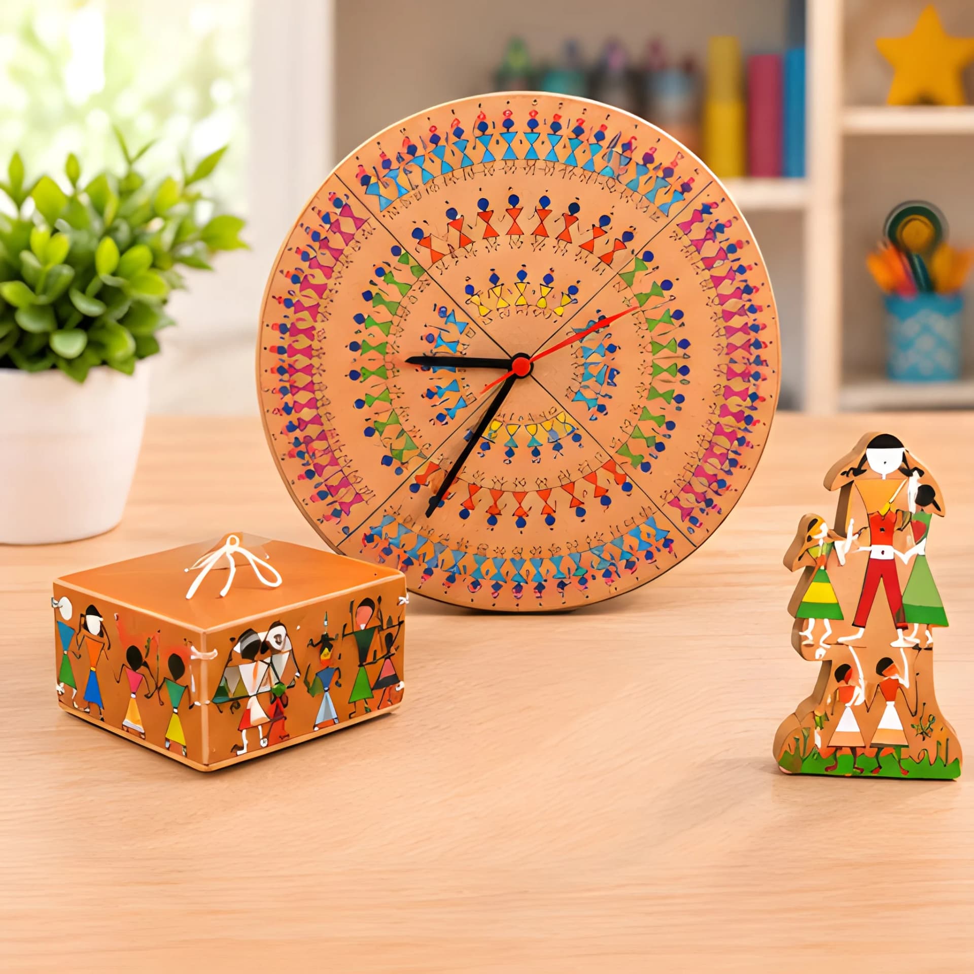 Warli Art Painting Set for Kids – Creative Folk Art Paint Kit – warli art for kids