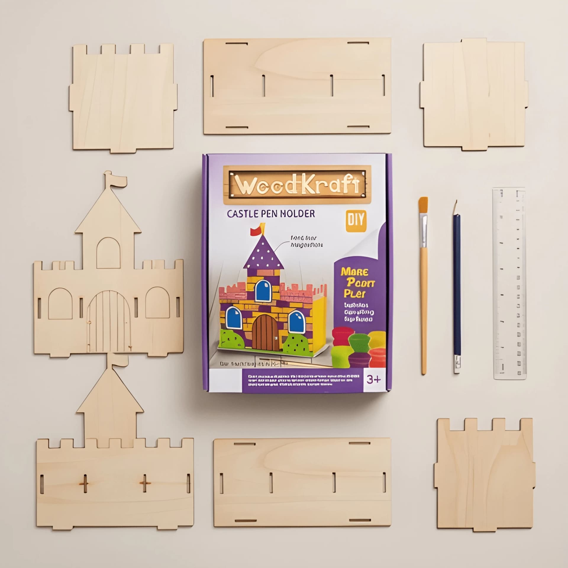 Build Your Own Castle Kit – DIY Painting & Craft Set for Kids – castle building kit for kids
