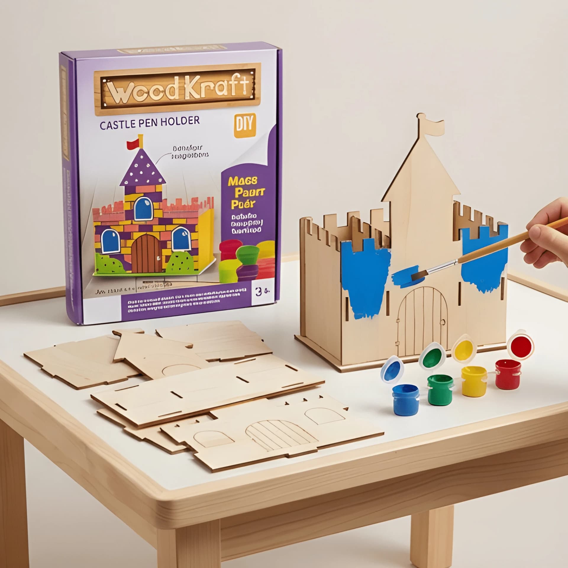Build Your Own Castle Kit – DIY Painting & Craft Set for Kids – castle craft kit